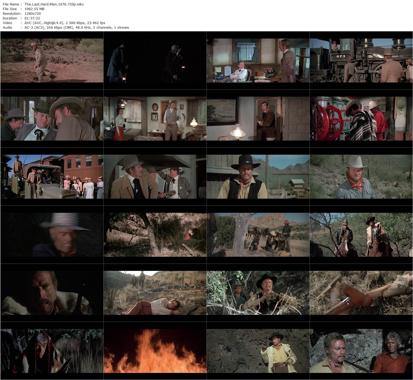 The Last Hard Men (1976) Andrew V. McLaglen, Charlton Heston, James Coburn, Barbara Hershey-poster