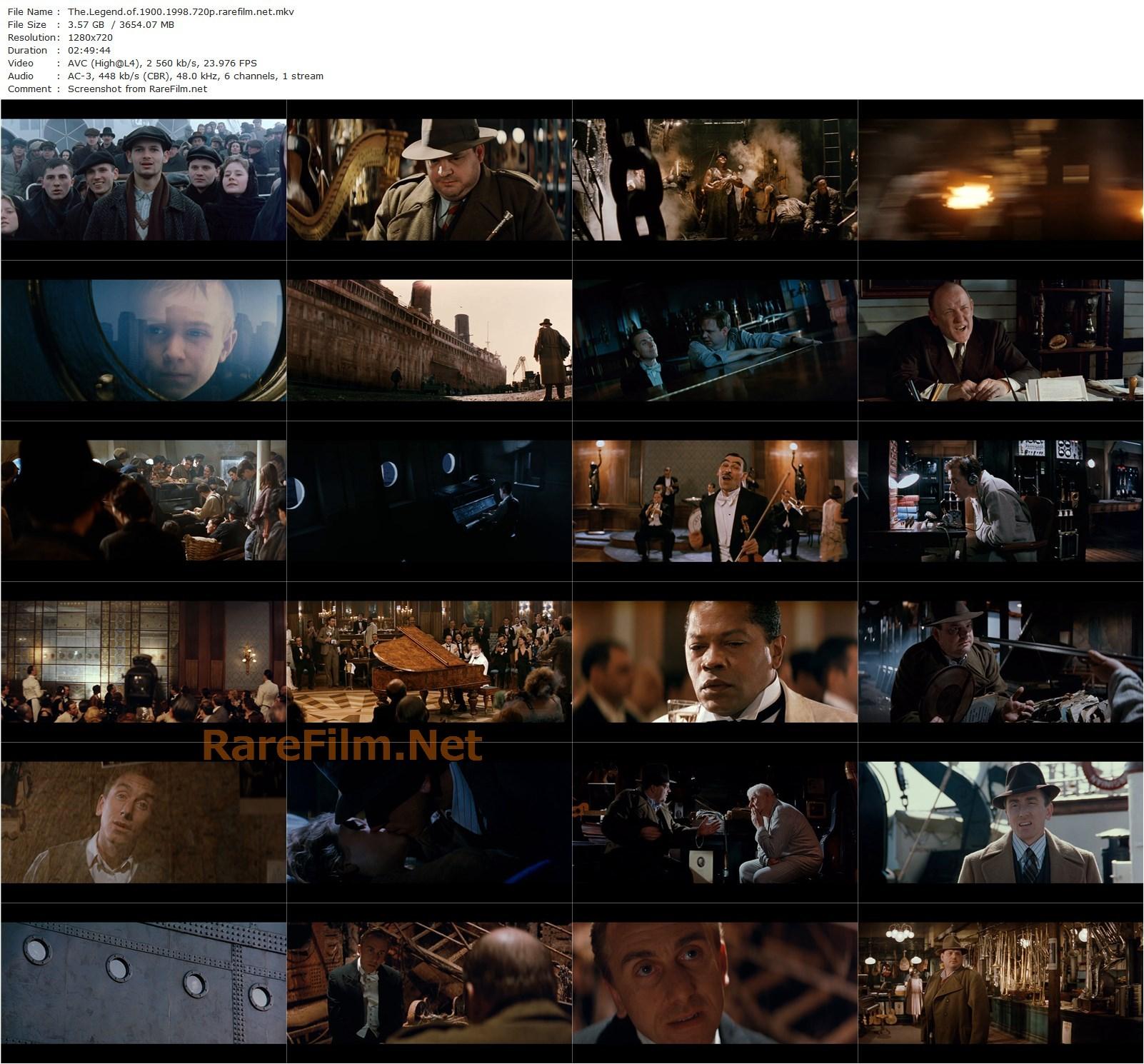 The Legend of 1900 / La leggenda del pianista sull’oceano (1998) Giuseppe Tornatore, Tim Roth, Pruitt Taylor Vince, Mélanie Thierry-poster