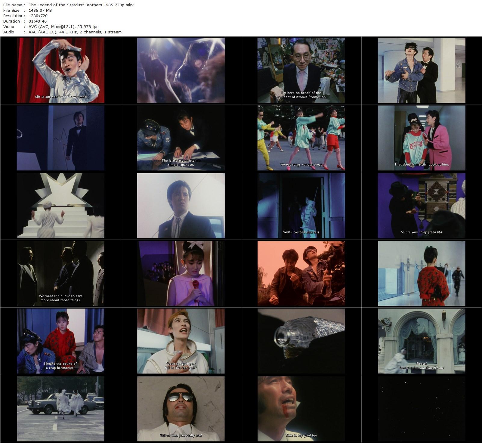 The Legend of the Stardust Brothers (1985) Macoto Tezuka, Shingo Kubota, Kan Takagi, Kyôko Togawa-poster