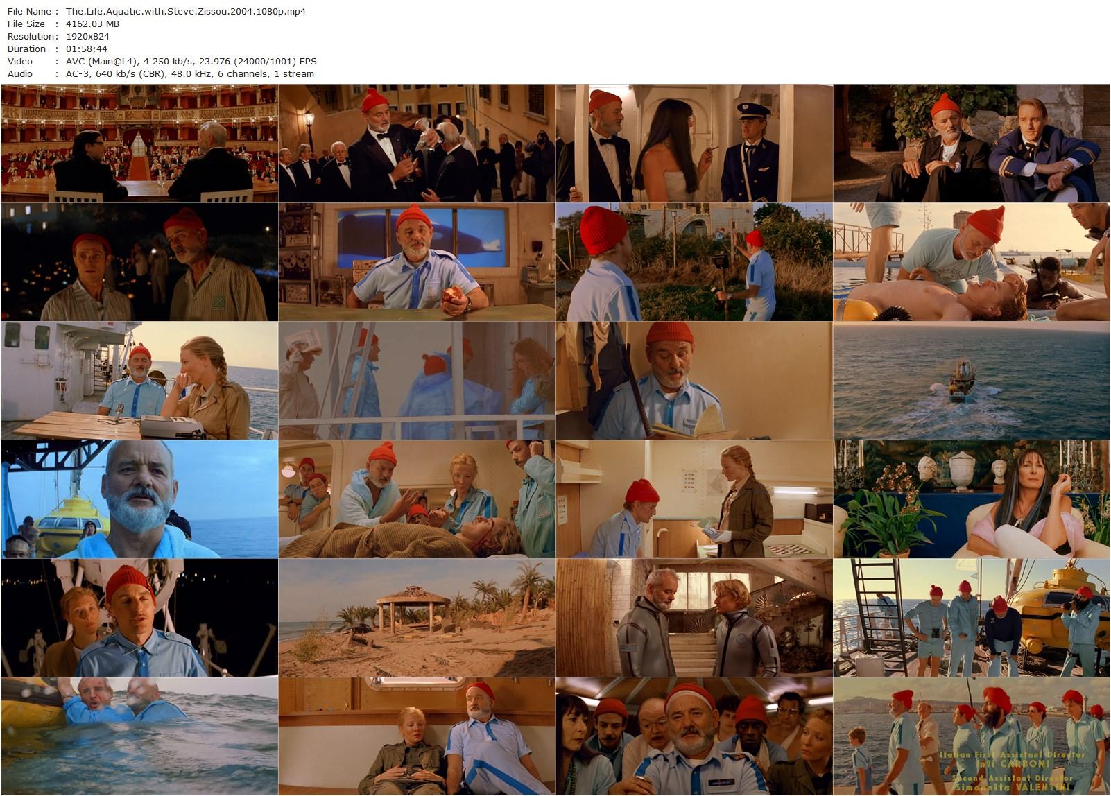 The Life Aquatic with Steve Zissou (2004) Wes Anderson, Bill Murray, Owen Wilson, Anjelica Huston-poster