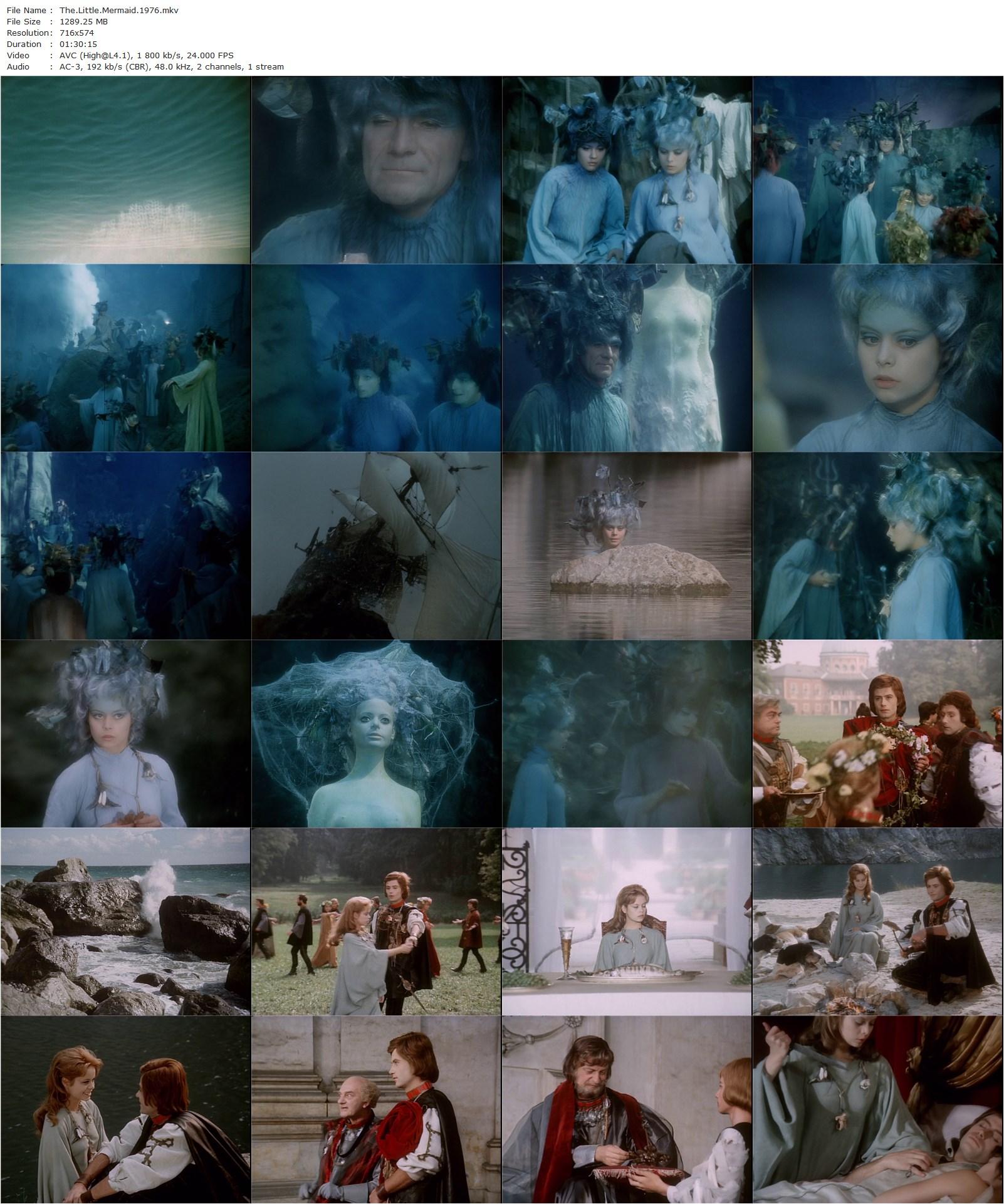 The Little Mermaid AKA Malá morská víla (1976) Karel Kachyna, Miroslava Safránková, Radovan Lukavský, Petr Svojtka-poster