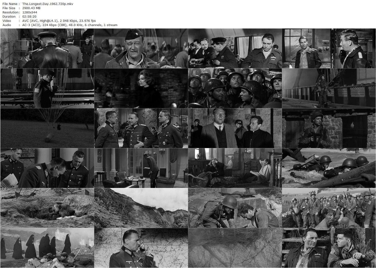 The Longest Day (1962) Ken Annakin, Andrew Marton, John Wayne, Robert Ryan, Richard Burton-poster