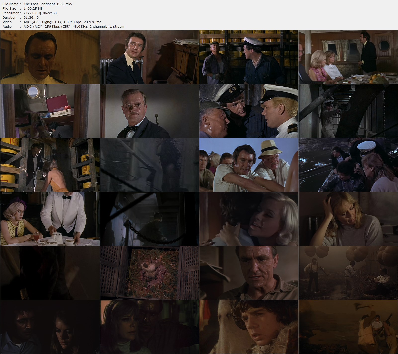 The Lost Continent (1968) Michael Carreras, Leslie Norman, Eric Porter, Hildegard Knef, Suzanna Leigh, Adventure, Fantasy-poster