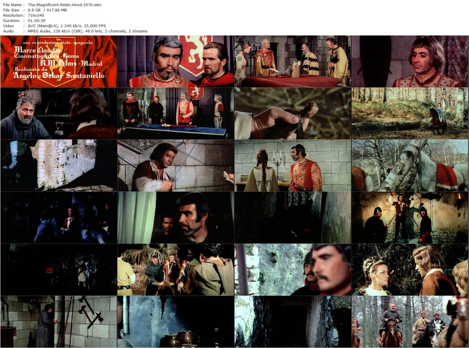 The Magnificent Robin Hood / Il magnifico Robin Hood (1970) Roberto Bianchi Montero, Jorge Martín, Spela Rozin, Frank Braña-poster