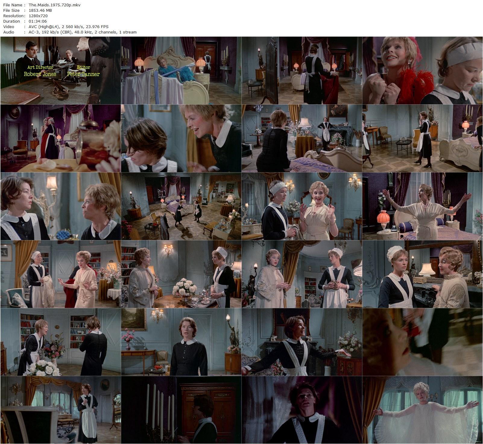 The Maids (1975) Christopher Miles, Glenda Jackson, Susannah York, Vivien Merchant-poster