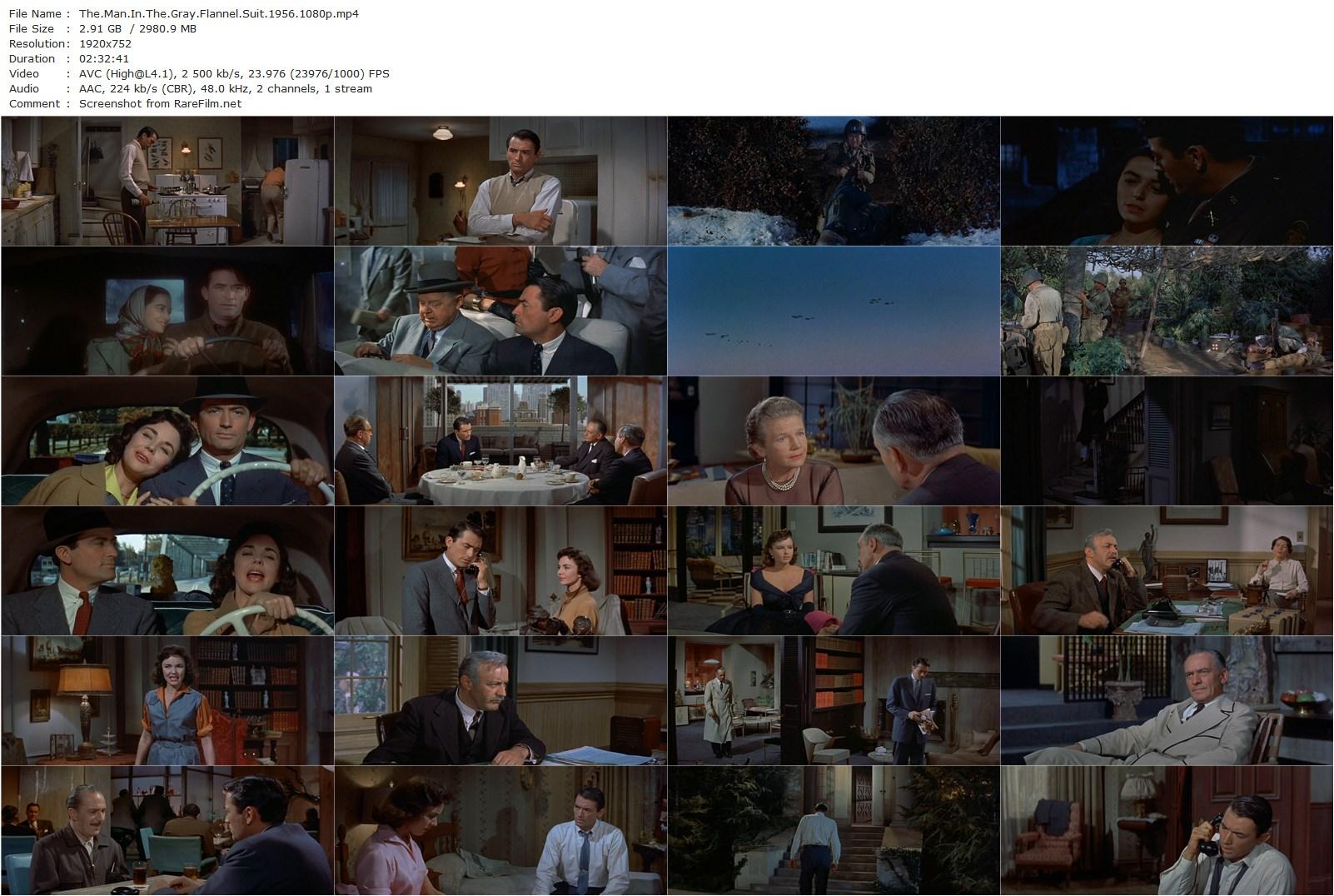 The Man in the Gray Flannel Suit (1956) Nunnally Johnson, Gregory Peck, Jennifer Jones, Fredric March-poster