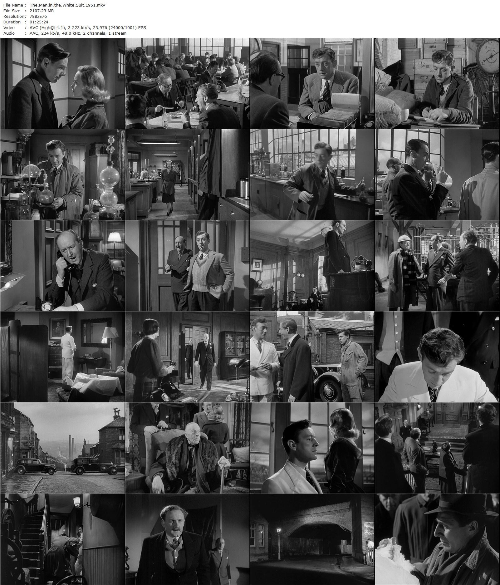 The Man in the White Suit (1951) Alexander Mackendrick, Alec Guinness, Joan Greenwood, Cecil Parker-poster