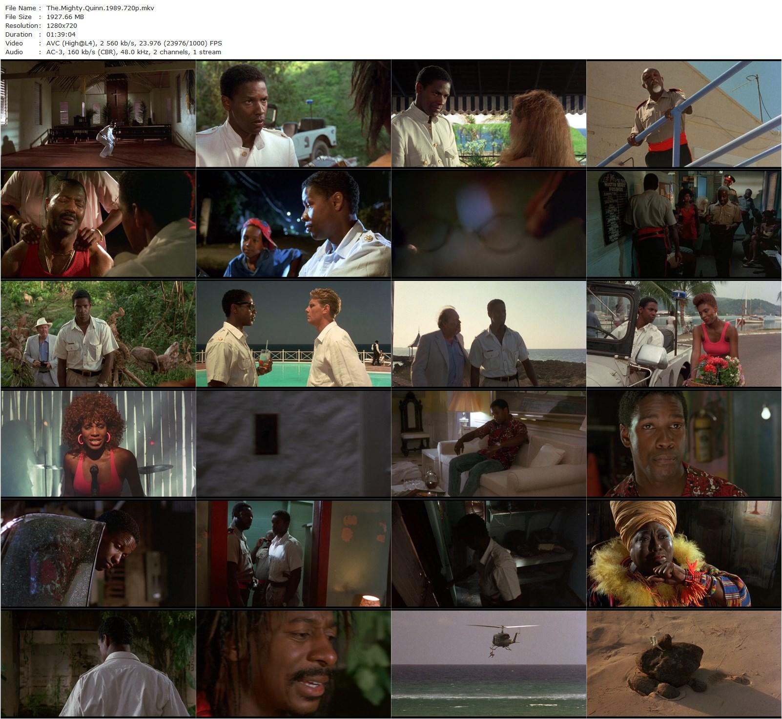 The Mighty Quinn (1989) Carl Schenkel, Denzel Washington, Robert Townsend, James Fox-poster