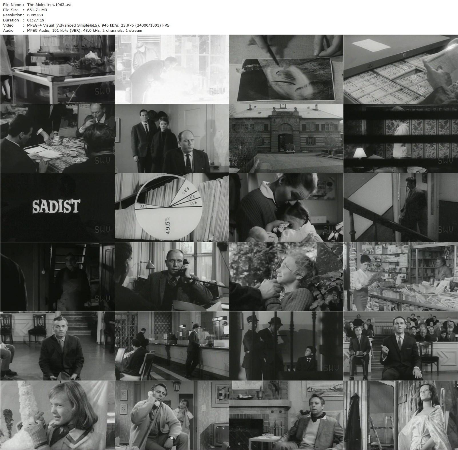 The Molesters AKA Der Sittlichkeitsverbrecher (1963) Franz Schnyder, Freddy Karsten, Peter Arens, Barbara Bietenholz-poster