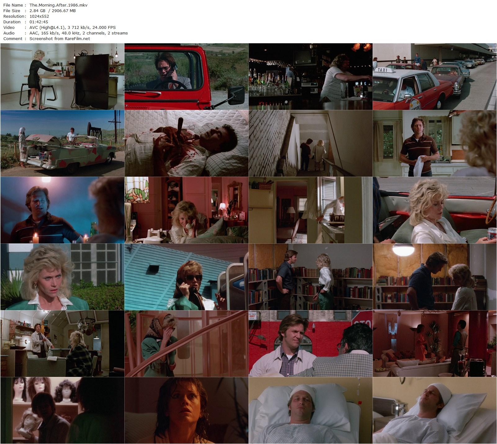 The Morning After (1986) Sidney Lumet, Jane Fonda-poster