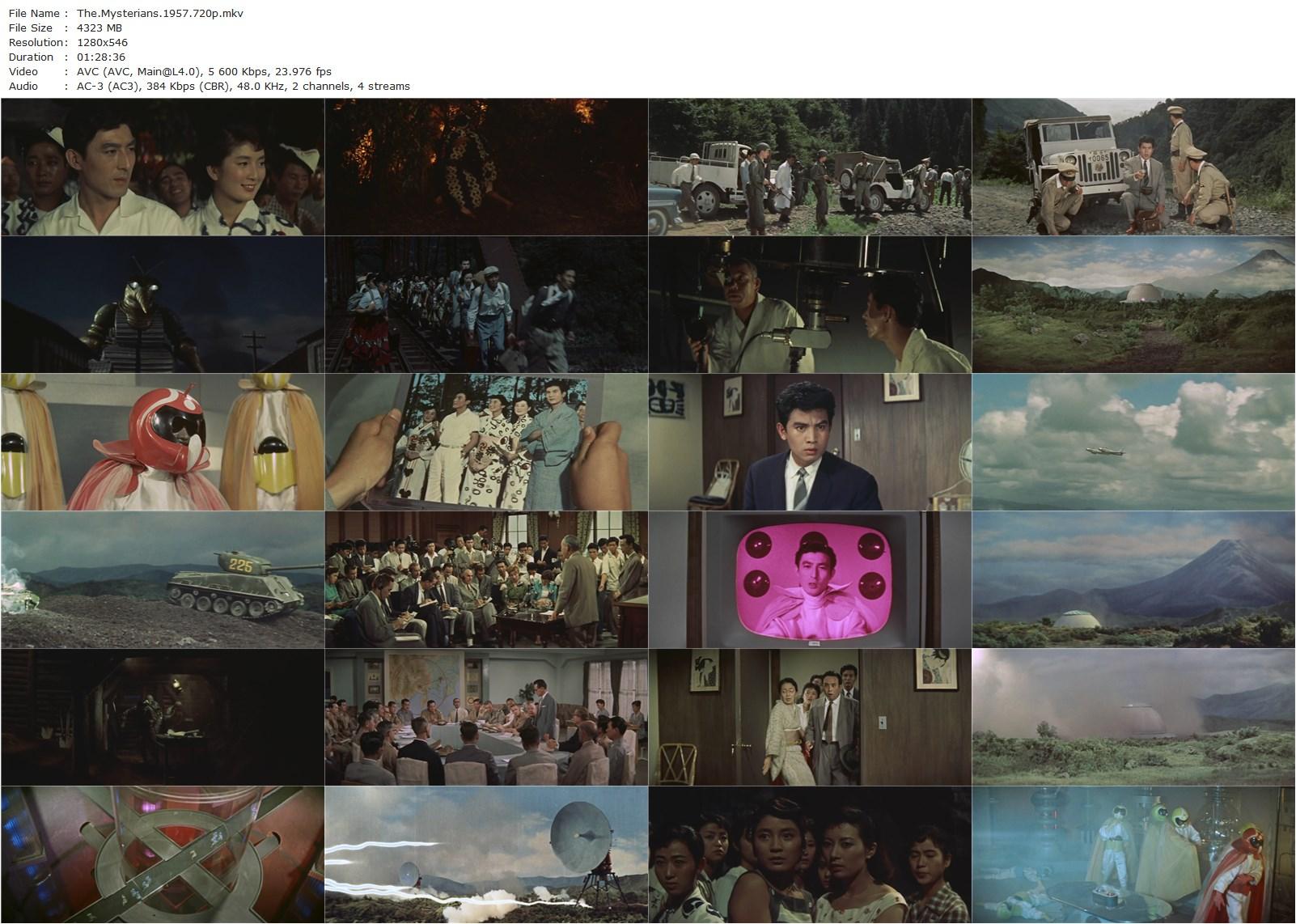 The Mysterians (1957) Ishirô Honda, Kenji Sahara, Yumi Shirakawa, Momoko Kôchi-poster