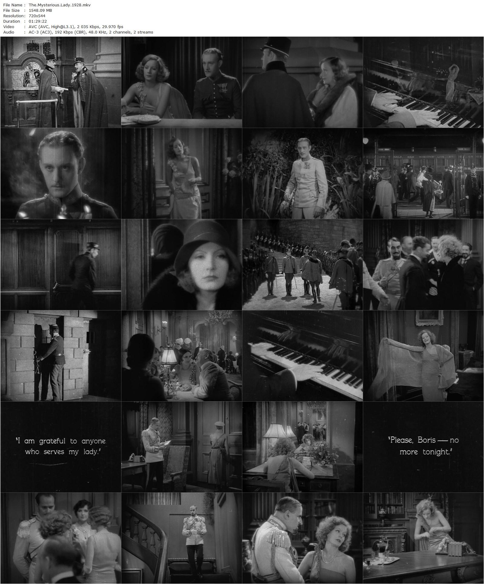 The Mysterious Lady (1928) Fred Niblo, Greta Garbo, Conrad Nagel, Gustav von Seyffertitz-poster