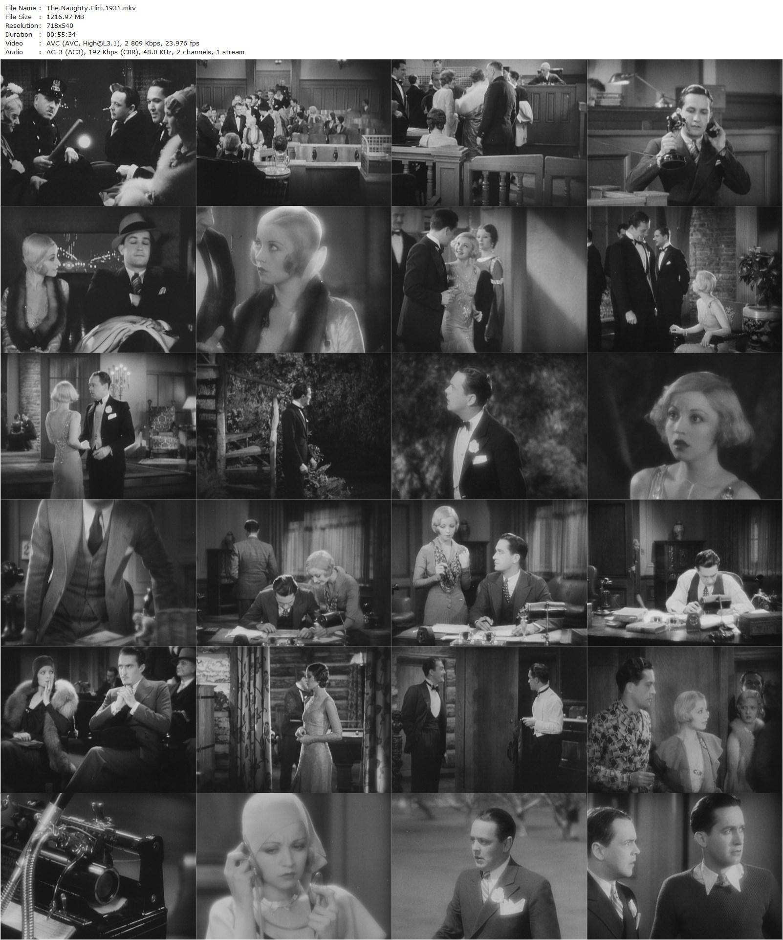 The Naughty Flirt (1930) Edward F. Cline, Alice White, Paul Page, Myrna Loy-poster