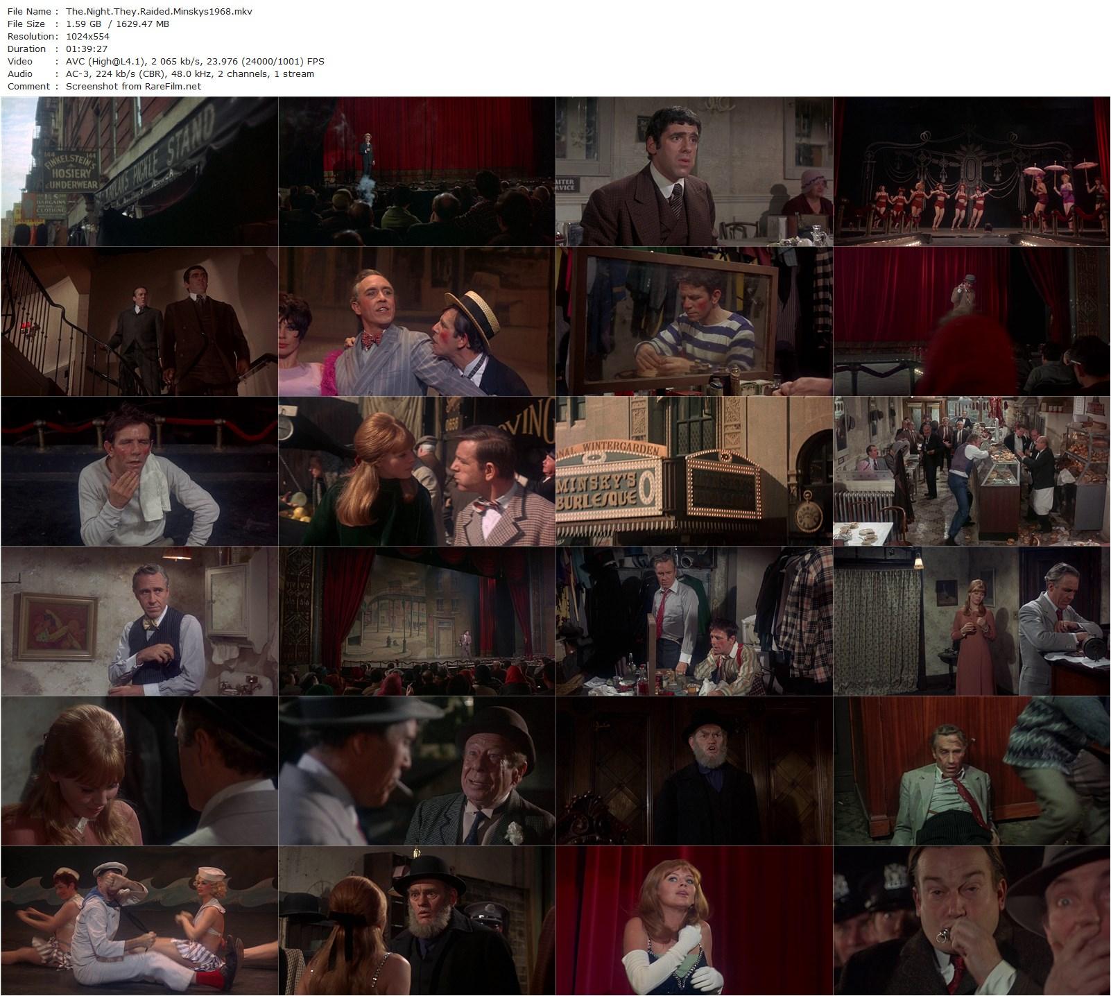 The Night They Raided Minsky’s (1968) William Friedkin, Jason Robards, Britt Ekland, Norman Wisdom-poster