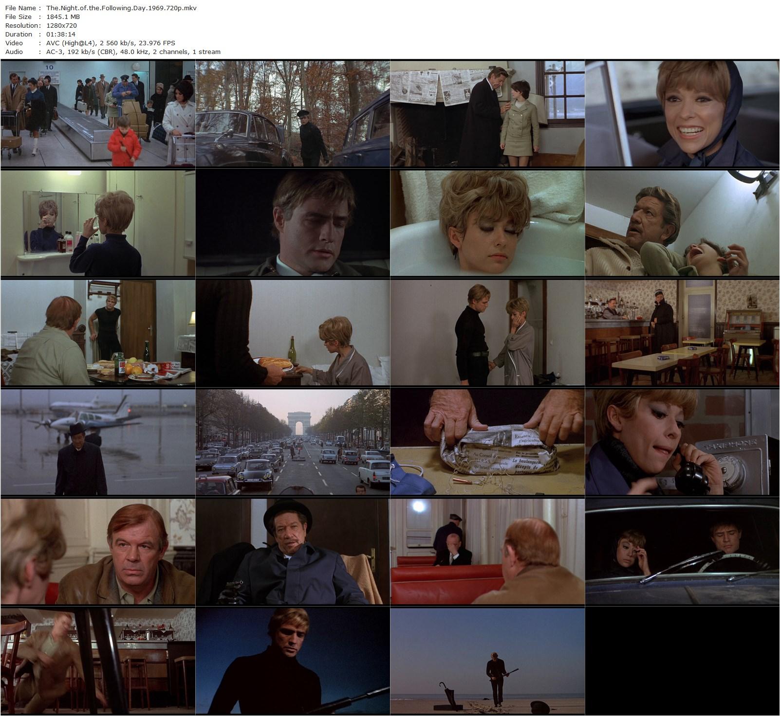 The Night of the Following Day (1969) Hubert Cornfield, Richard Boone, Marlon Brando, Rita Moreno-poster