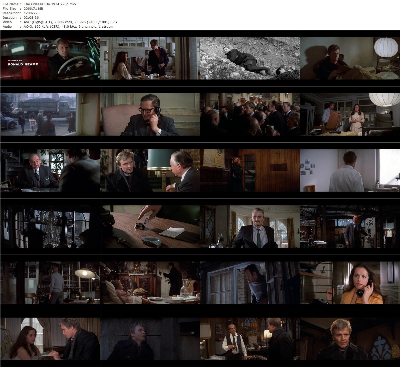 The Odessa File (1974) Ronald Neame, Jon Voight, Maximilian Schell, Maria Schell-poster