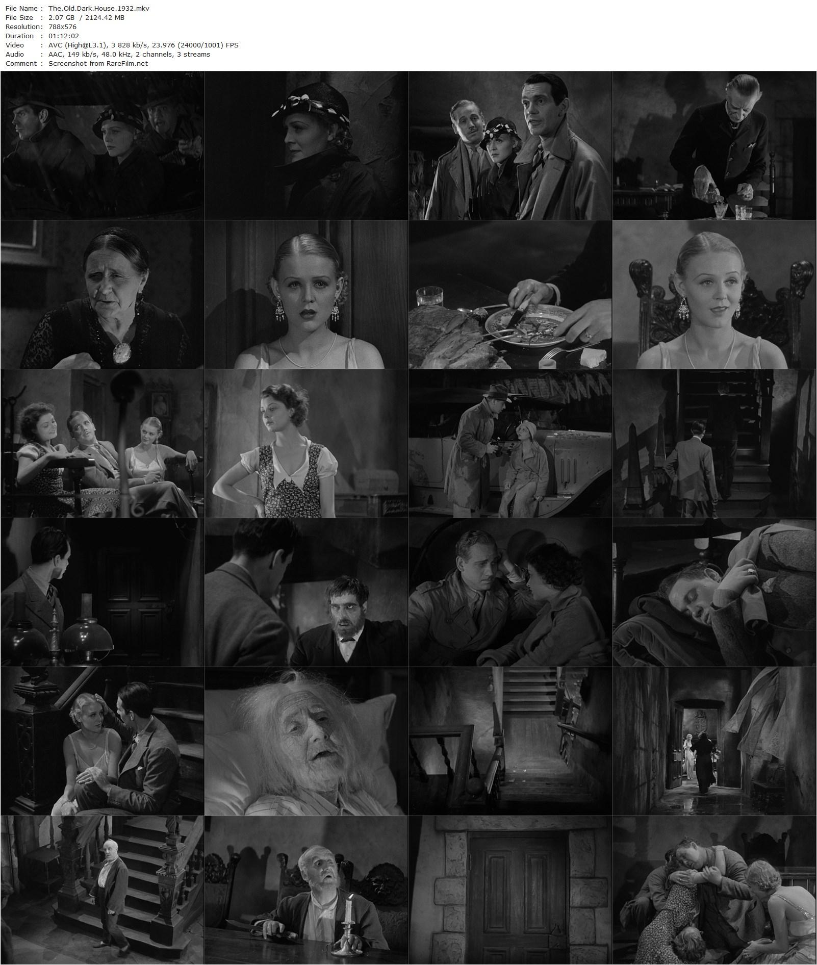 The Old Dark House (1932) James Whale, Boris Karloff, Melvyn Douglas, Charles Laughton-poster