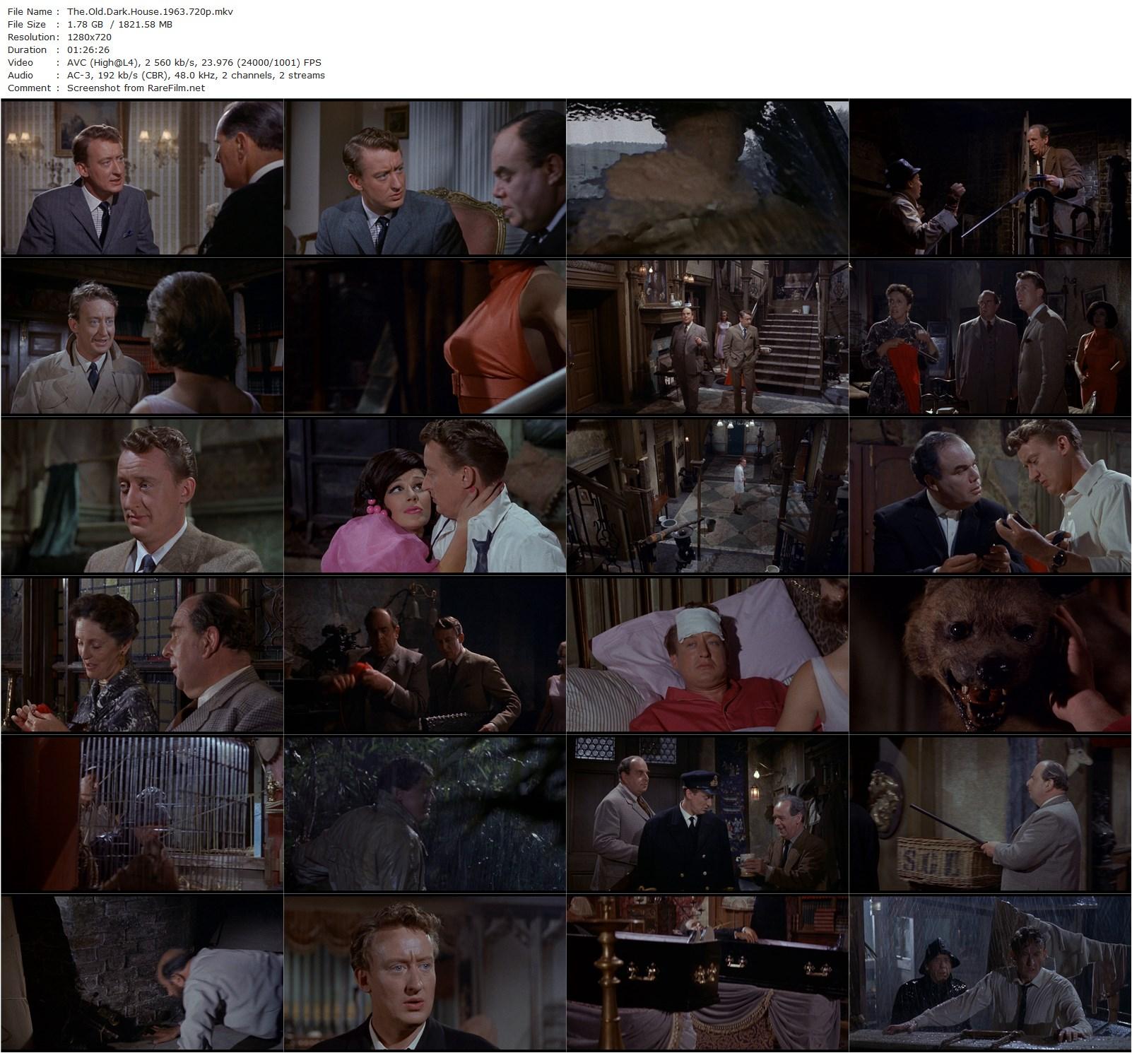 The Old Dark House (1963) William Castle, Tom Poston, Robert Morley, Janette Scott-poster