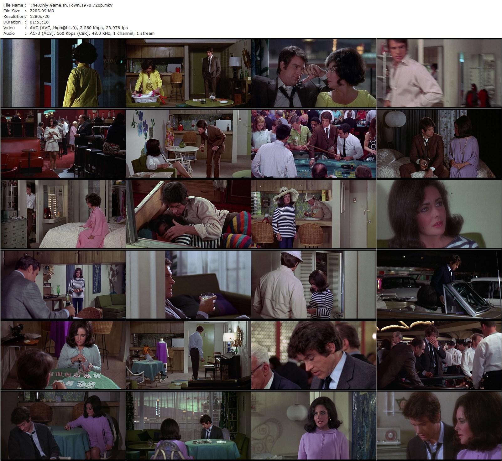 The Only Game in Town (1970) George Stevens, Elizabeth Taylor, Warren Beatty, Charles Braswell-poster