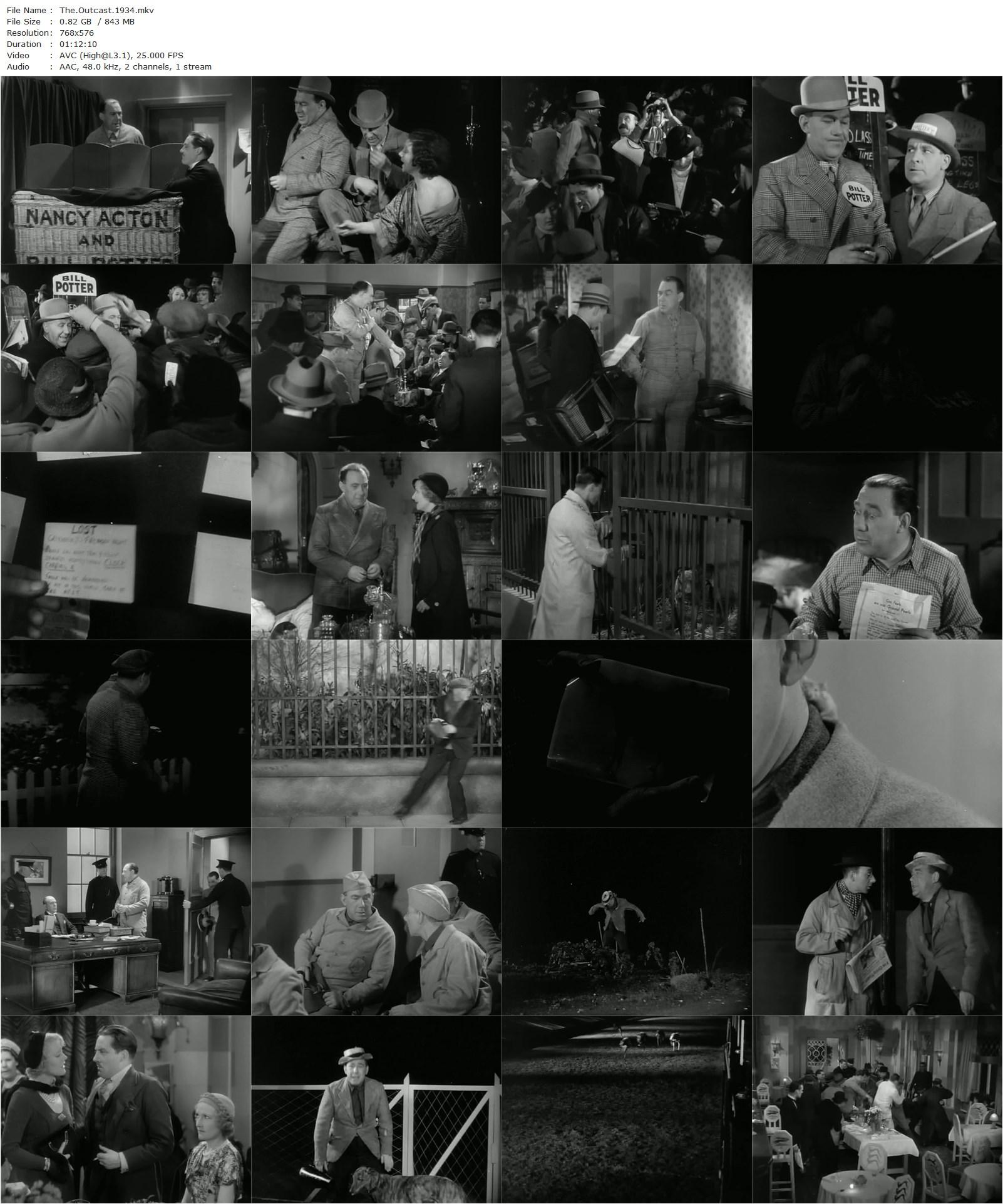 The Outcast (1934) Norman Lee, Leslie Fuller, Mary Glynne, Hal Gordon-poster