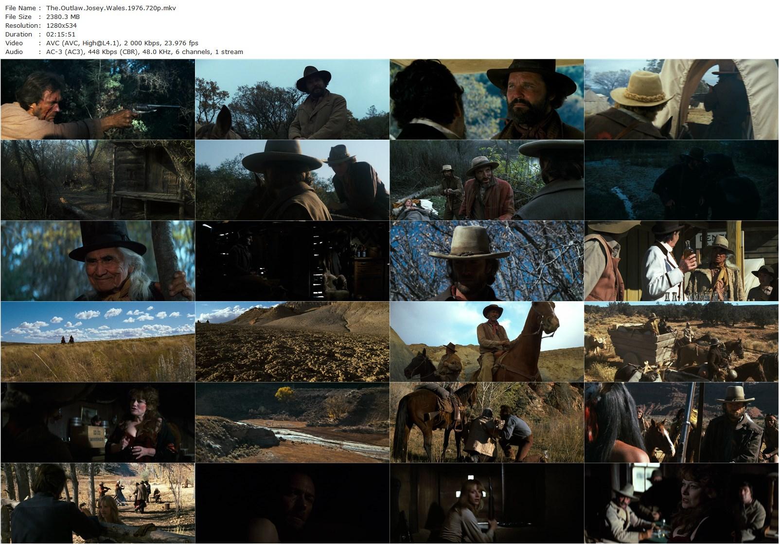 The Outlaw Josey Wales (1976) Clint Eastwood, Sondra Locke, Chief Dan George-poster