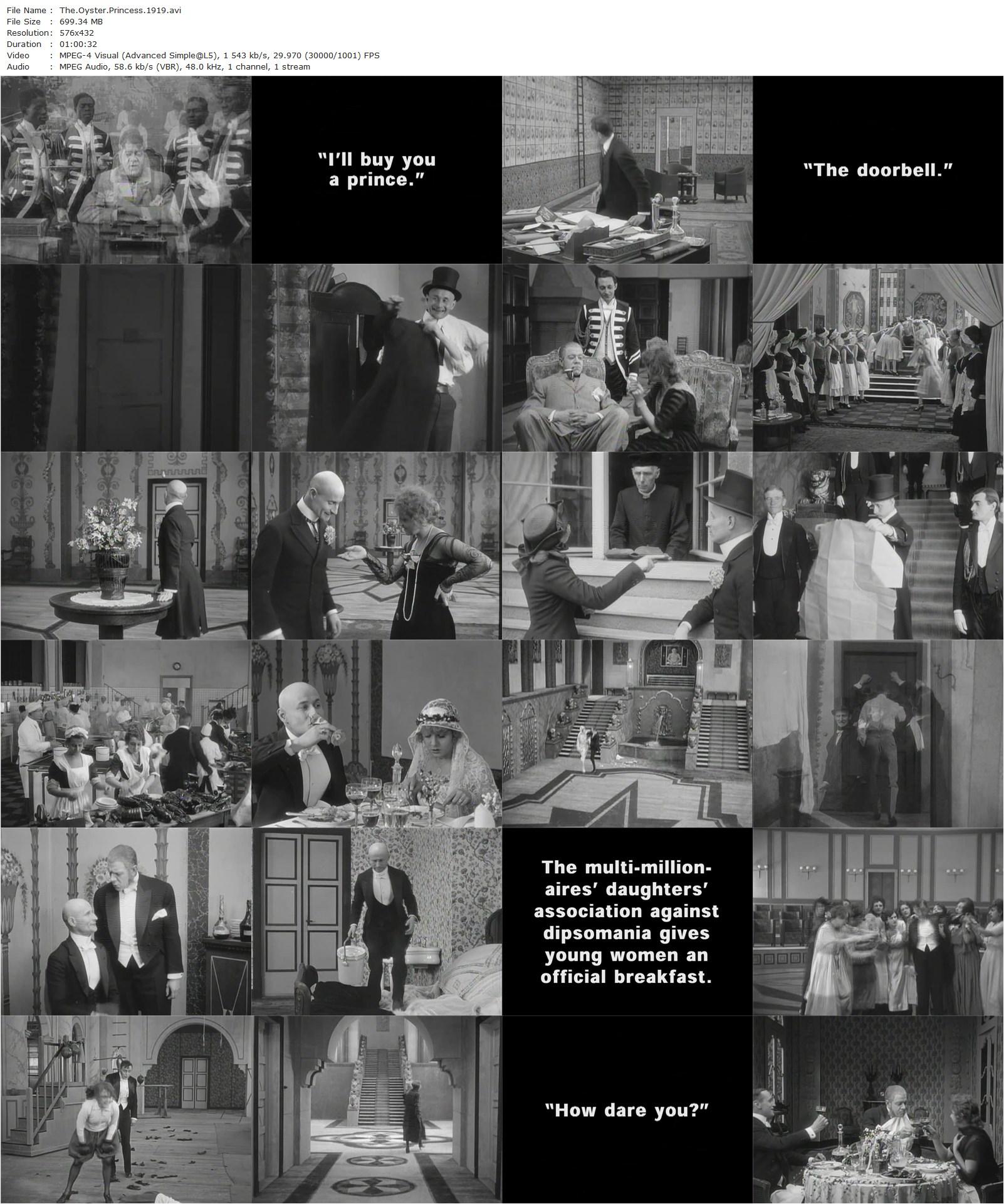 The Oyster Princess AKA Die Austernprinzessin (1919) Ernst Lubitsch, Victor Janson, Ossi Oswalda, Harry Liedtke-poster