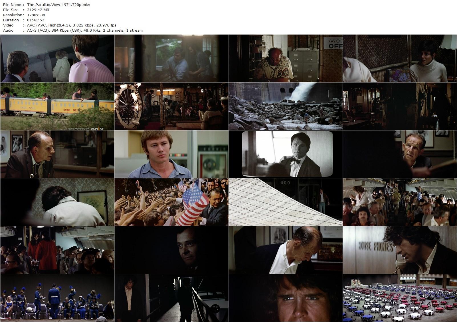 The Parallax View (1974) Alan J. Pakula, Warren Beatty, Paula Prentiss, William Daniels-poster