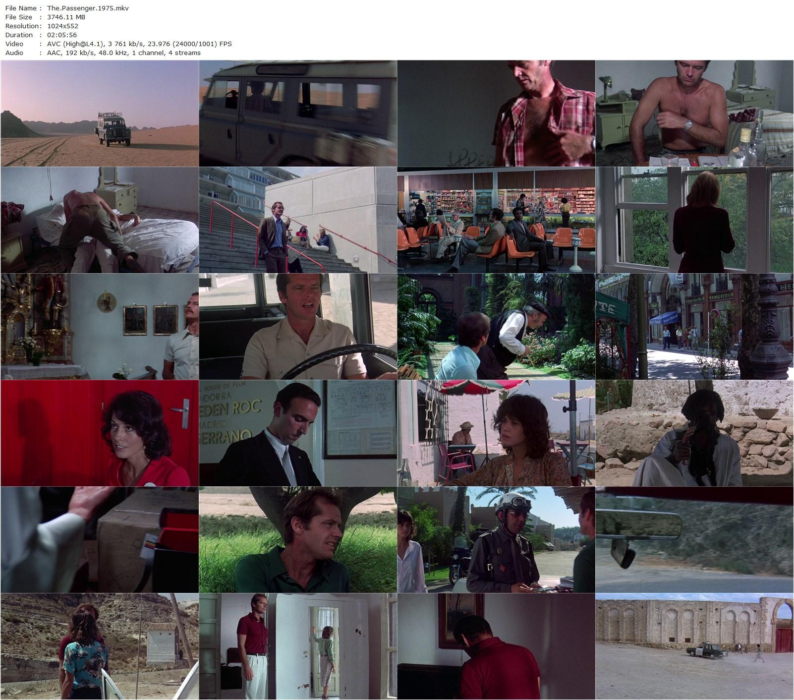 The Passenger AKA Professione: reporter (1975) Michelangelo Antonioni, Jack Nicholson, Maria Schneider, Jenny Runacre-poster