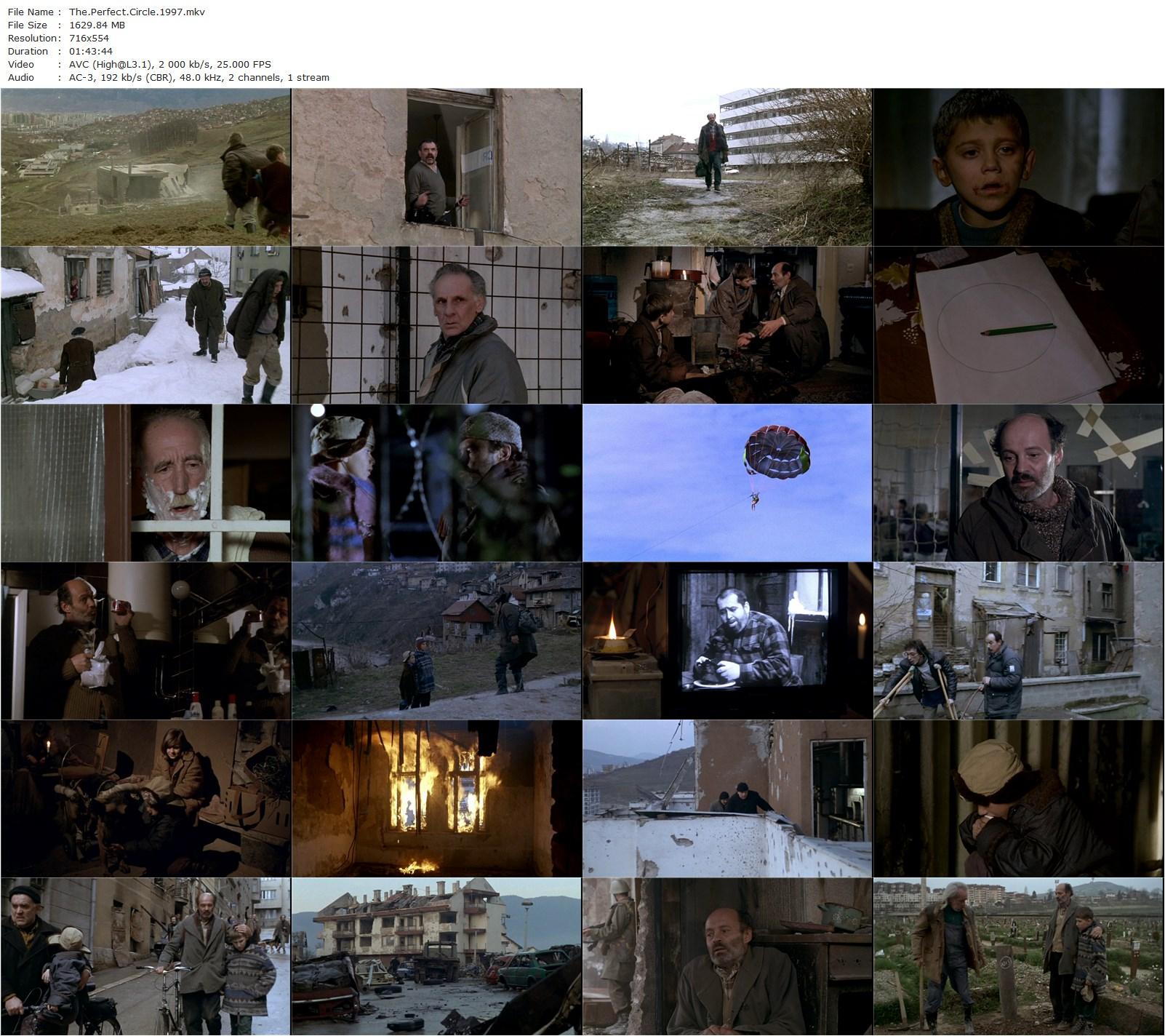 The Perfect Circle AKA Savrseni krug (1997) Ademir Kenovic, Mustafa Nadarevic, Almedin Leleta, Almir Podgorica-poster