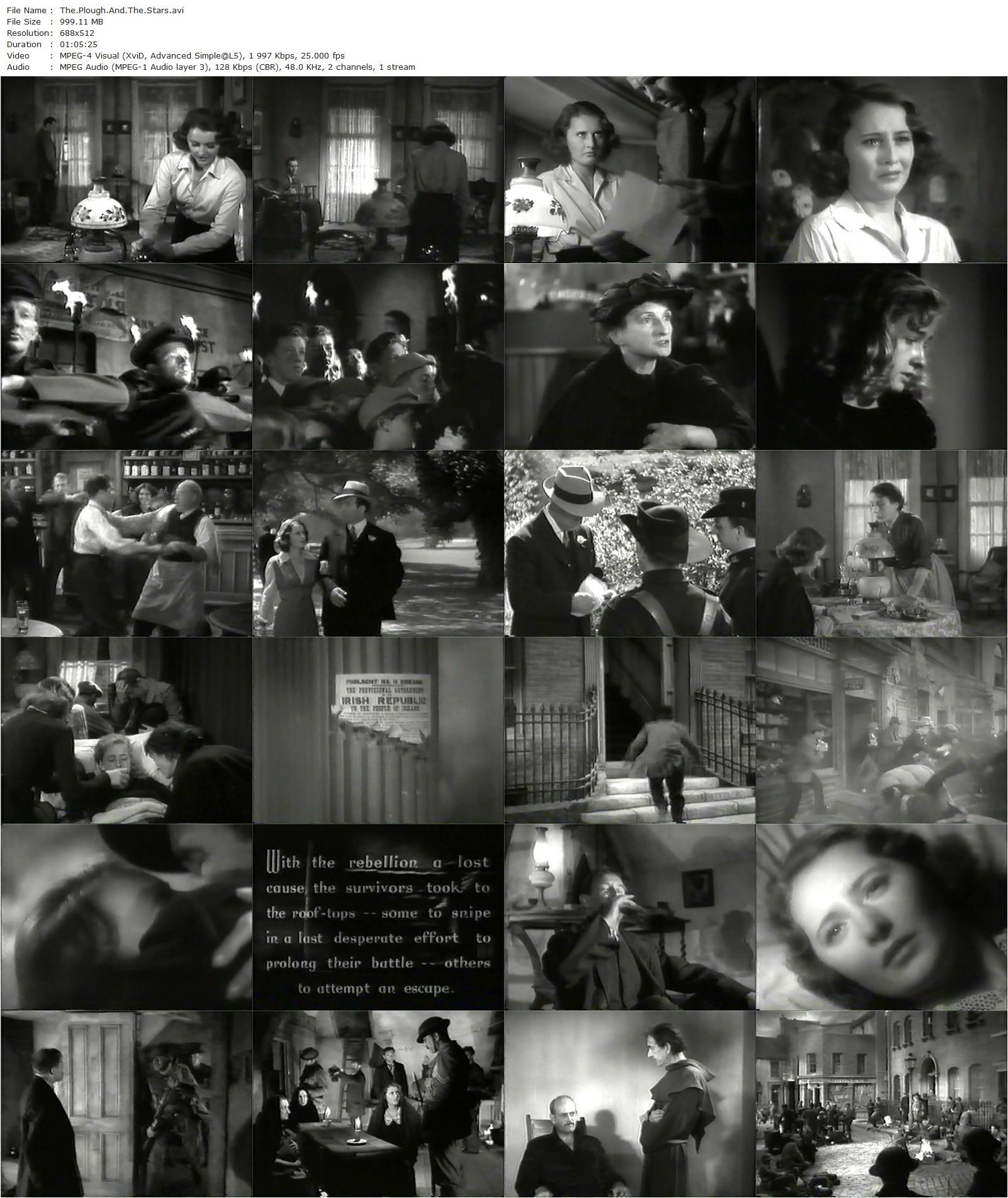 The Plough and the Stars (1936) John Ford, Barbara Stanwyck, Preston Foster, Barry Fitzgerald-poster