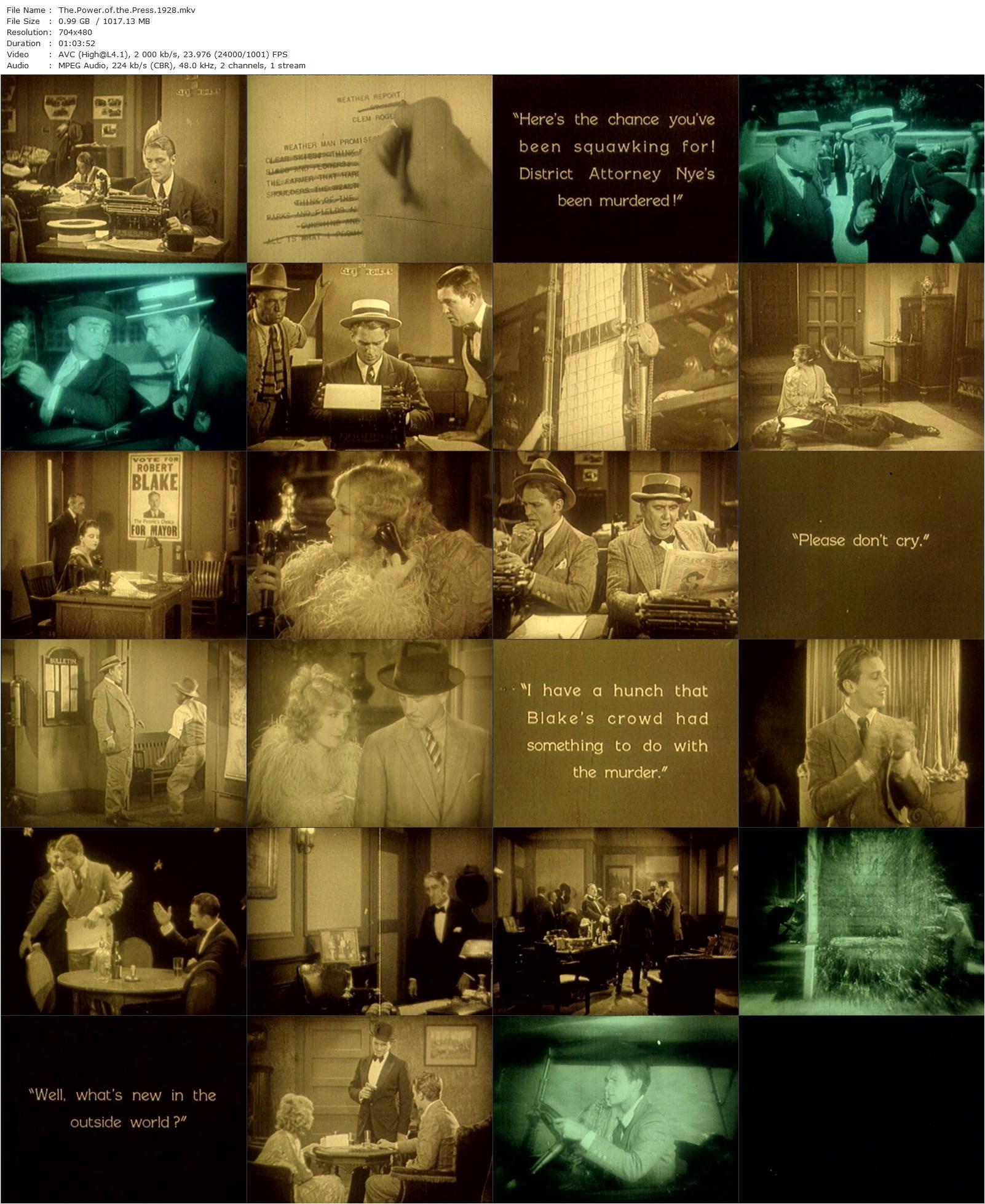 The Power of the Press (1928) Frank Capra, Douglas Fairbanks Jr., Jobyna Ralston, Mildred Harris-poster