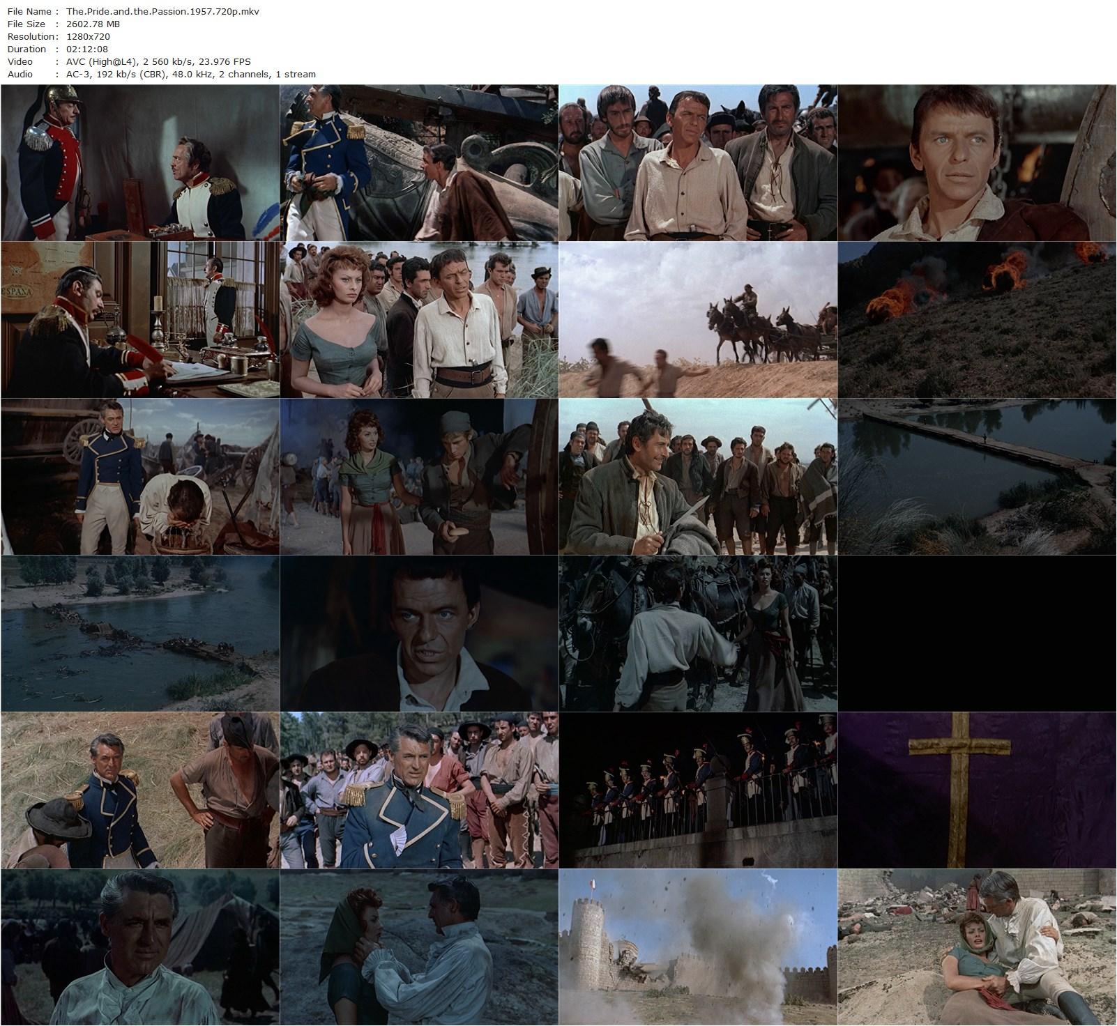 The Pride and the Passion (1957) Stanley Kramer, Cary Grant, Frank Sinatra, Sophia Loren-poster