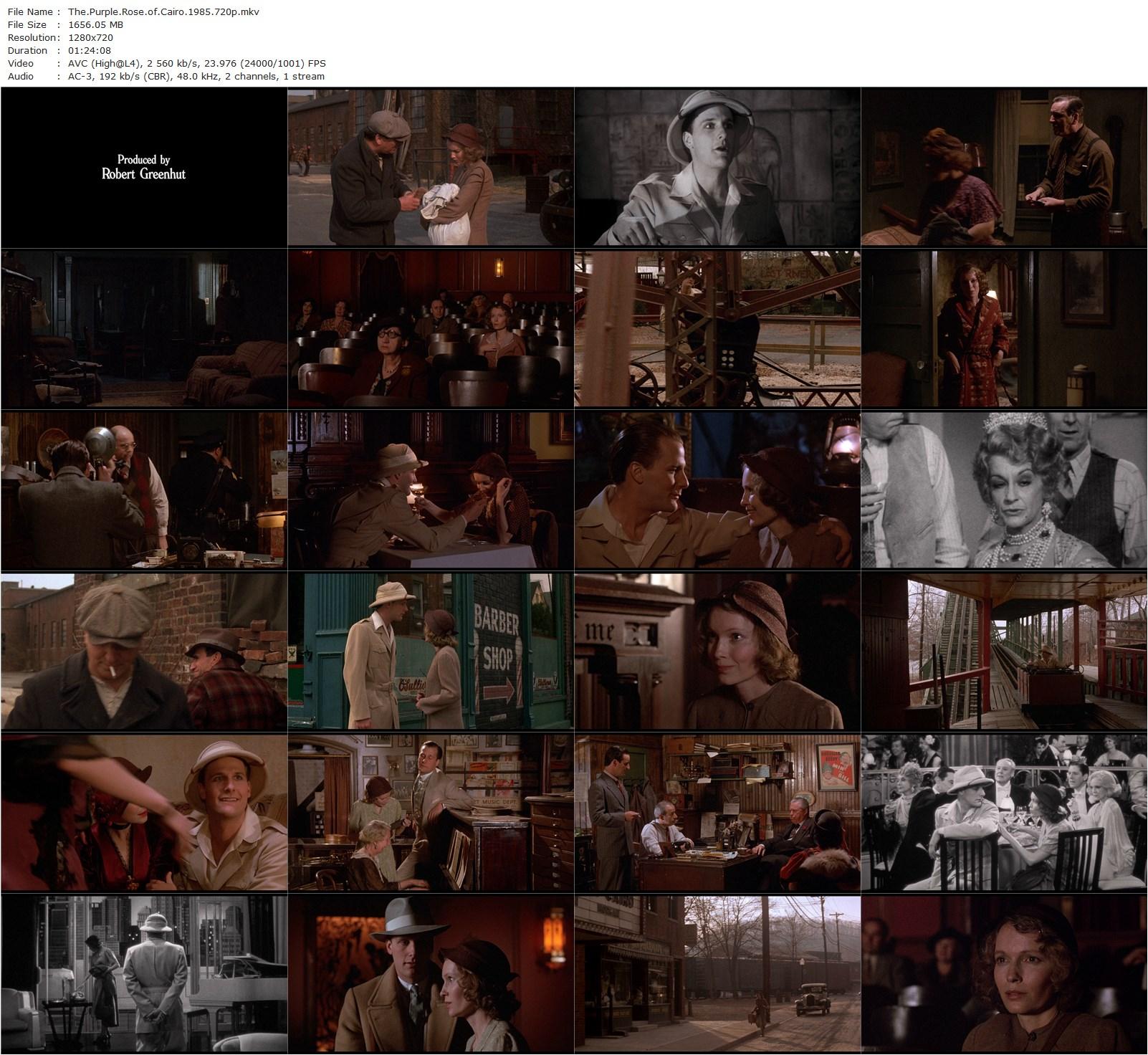 The Purple Rose of Cairo (1985) Woody Allen, Mia Farrow, Jeff Daniels, Danny Aiello-poster