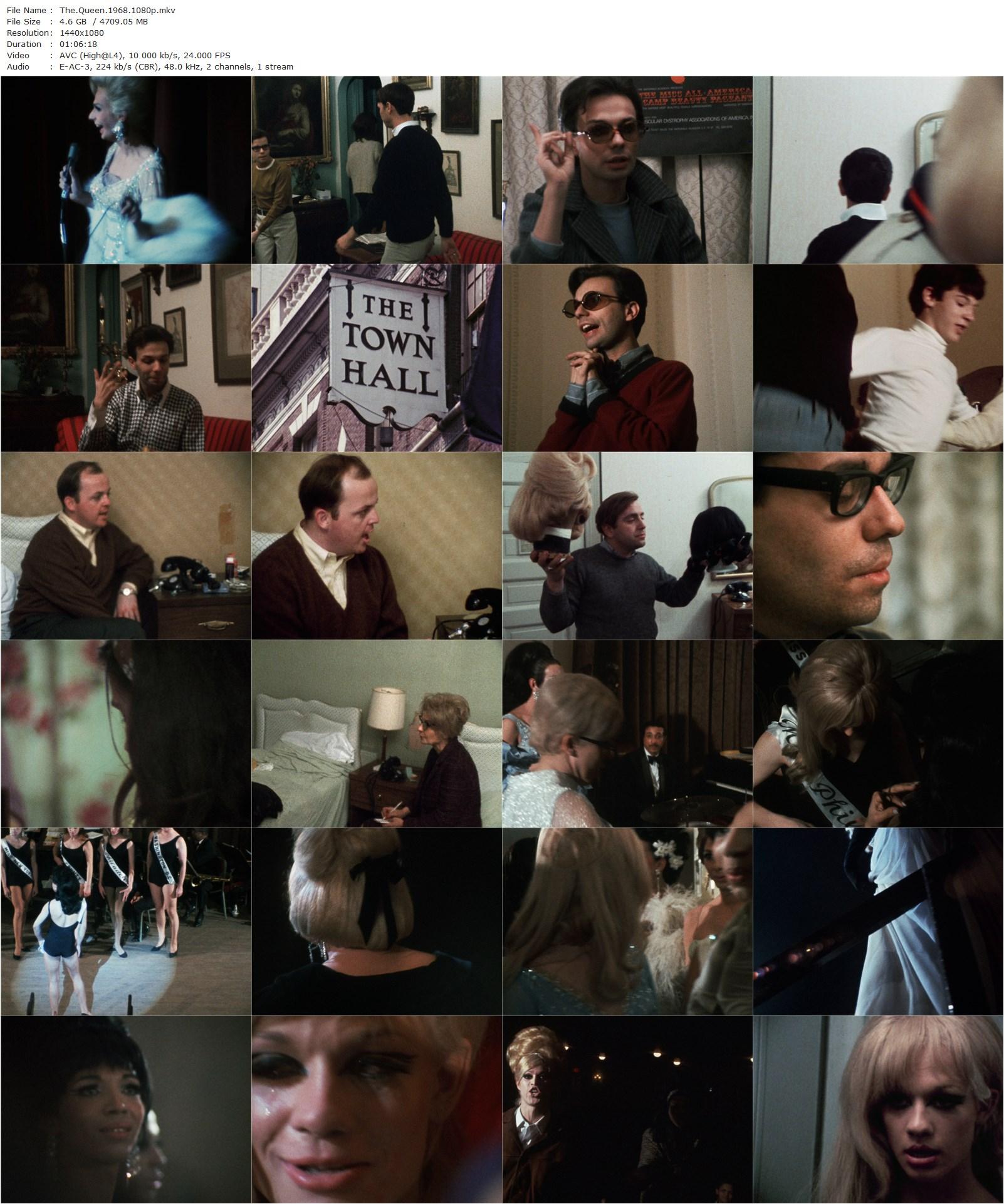 The Queen (1968) Frank Simon, Bernard Giquel, Jack Doroshow, Jim Dine-poster