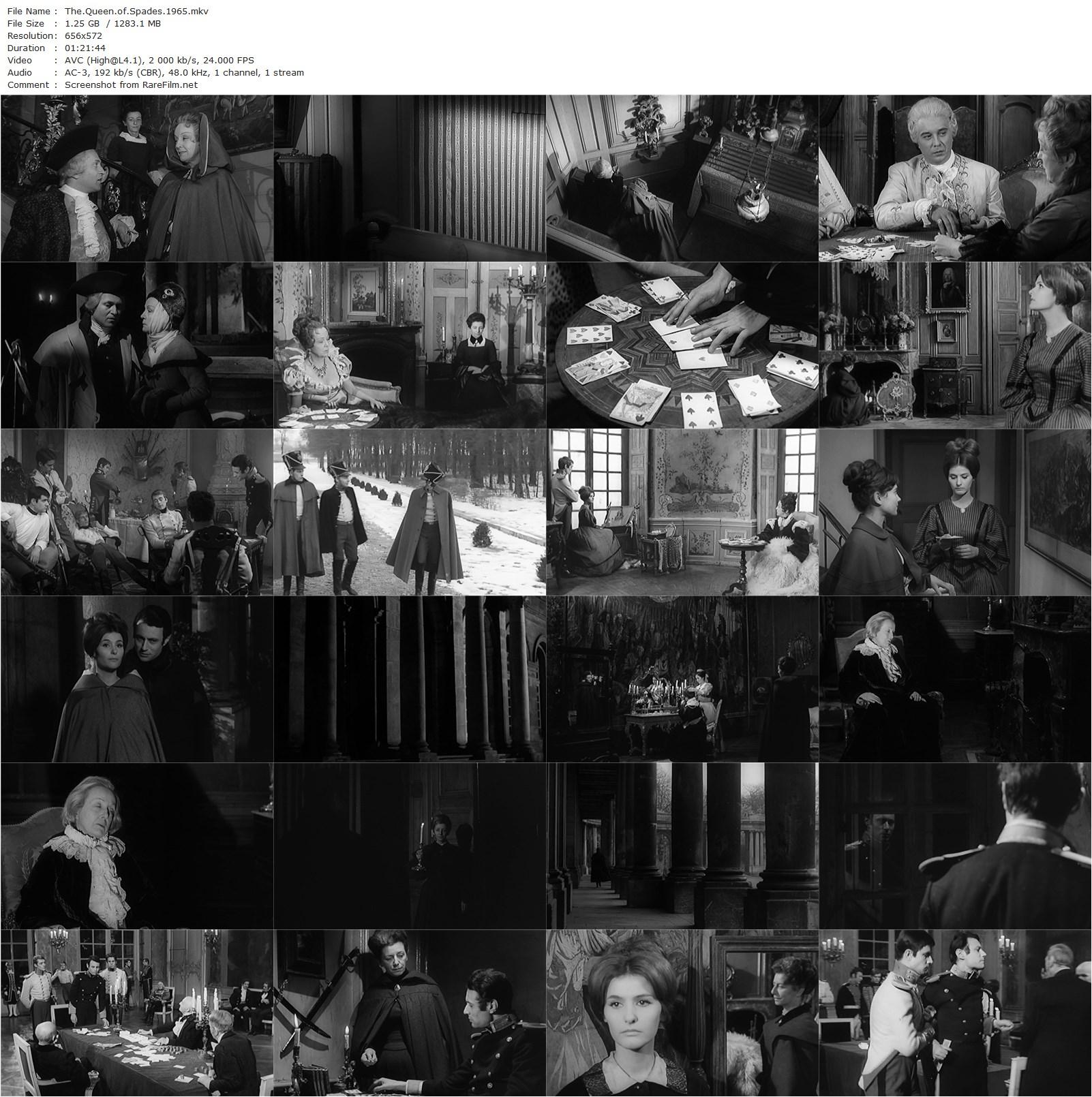 The Queen of Spades / La dame de pique (1965) Léonard Keigel, Dita Parlo, Michel Subor, Simone Bach-poster