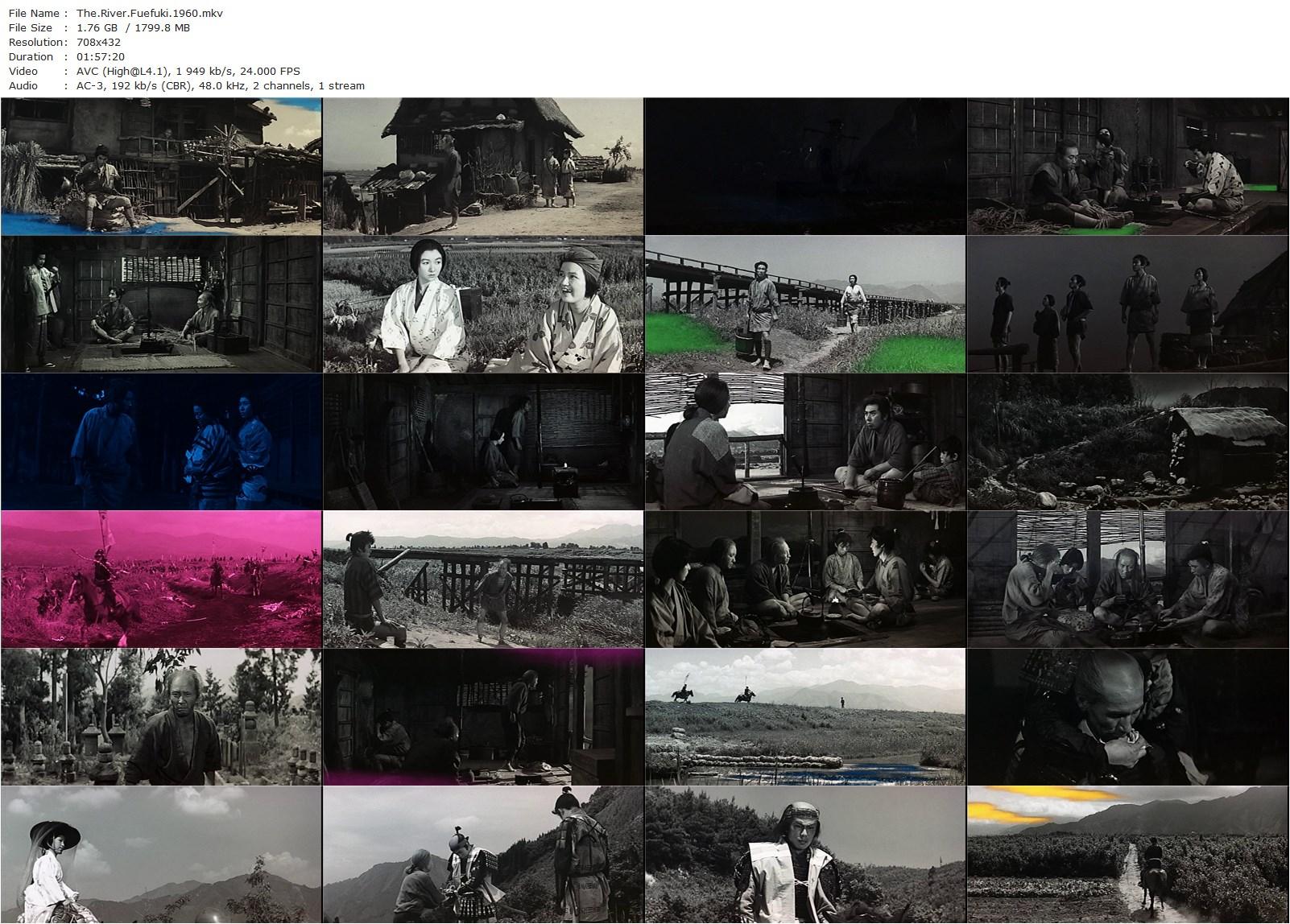 The River Fuefuki / Fuefukigawa (1960) Keisuke Kinoshita, Hideko Takamine, Takahiro Tamura, Kôshirô Matsumoto-poster