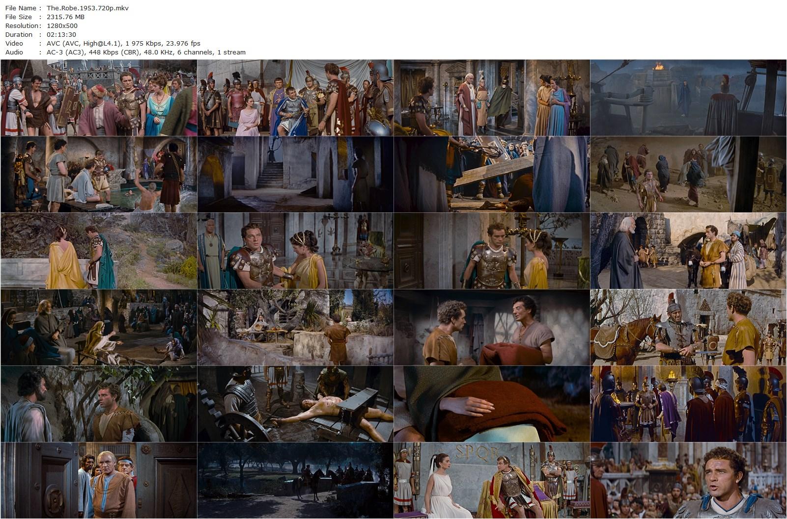 The Robe (1953) Henry Koster, Richard Burton, Jean Simmons, Victor Mature-poster