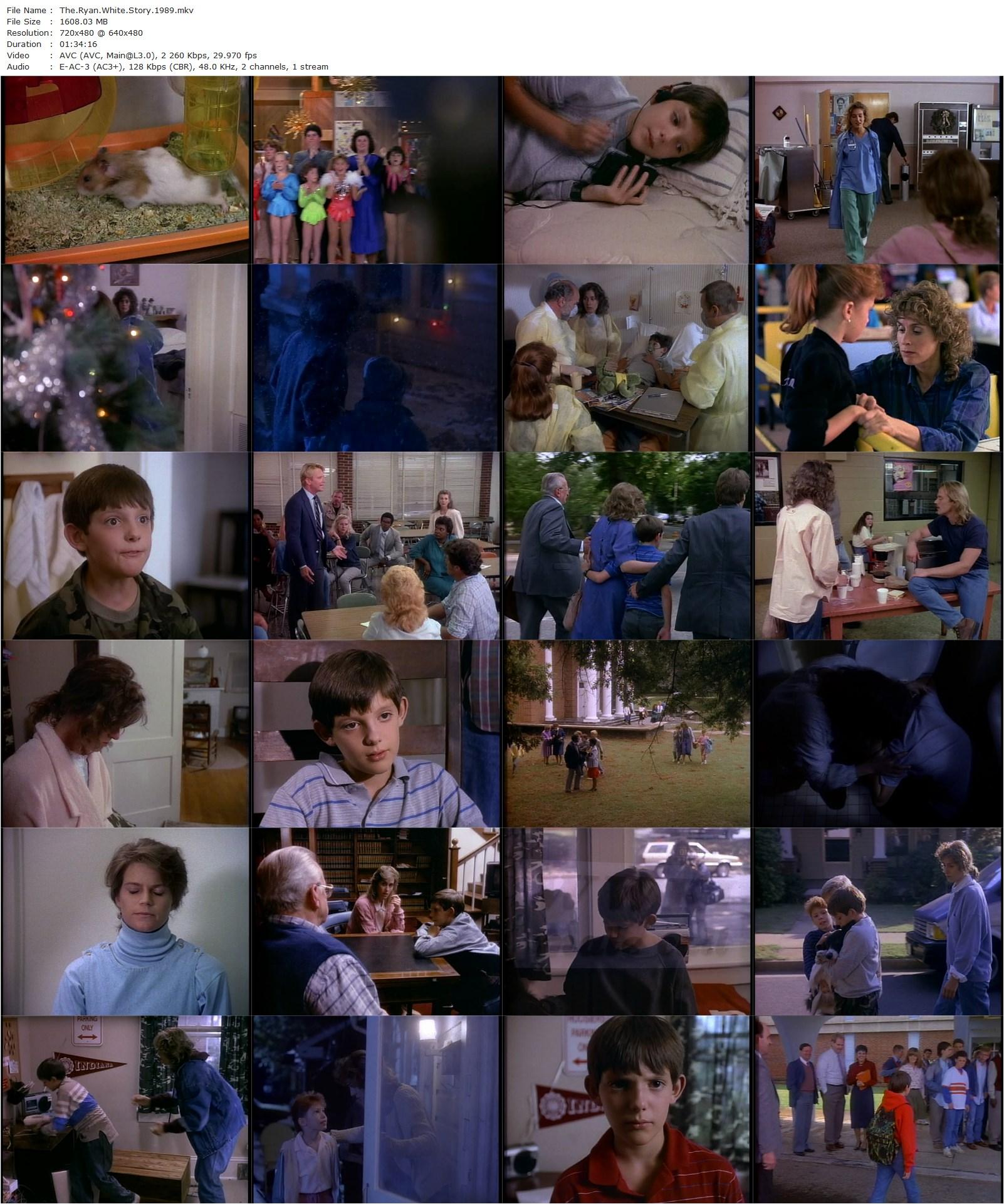 The Ryan White Story (1989) John Herzfeld, Judith Light, Lukas Haas, Michael Bowen-poster