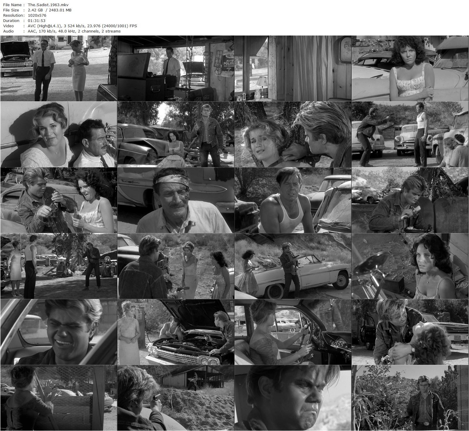 The Sadist (1963) James Landis, Arch Hall Jr., Helen Hovey, Richard Alden-poster