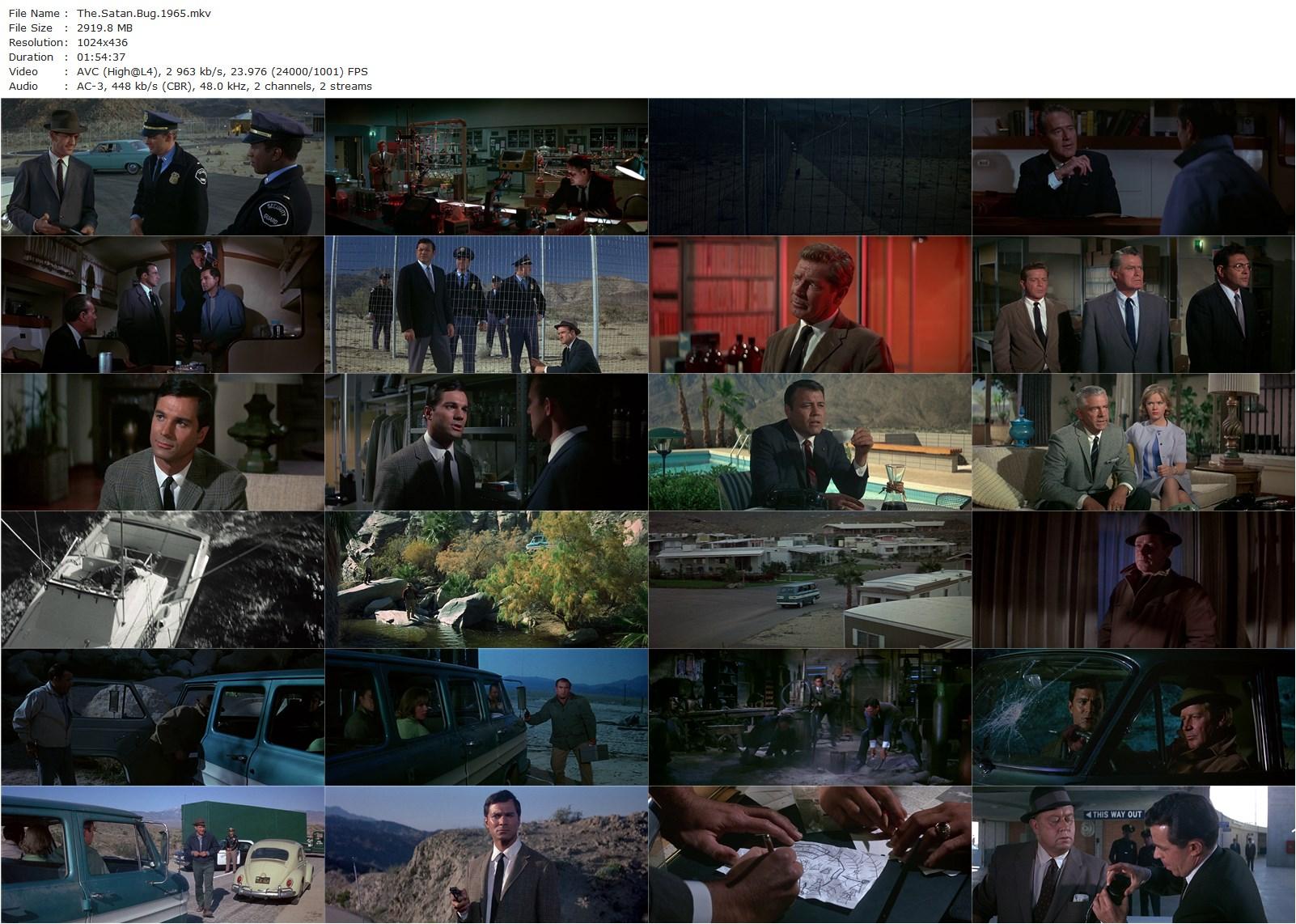 The Satan Bug (1965) John Sturges, George Maharis, Richard Basehart, Anne Francis-poster