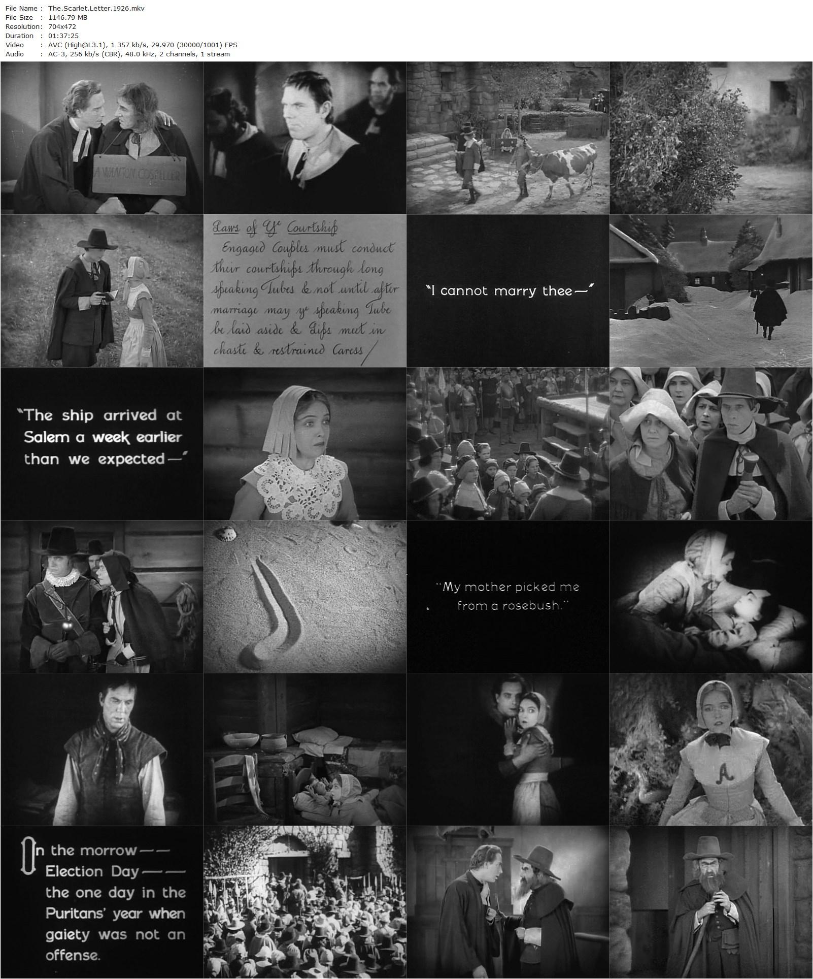 The Scarlet Letter (1926) Victor Sjöström, Lillian Gish, Lars Hanson, Henry B. Walthall-poster