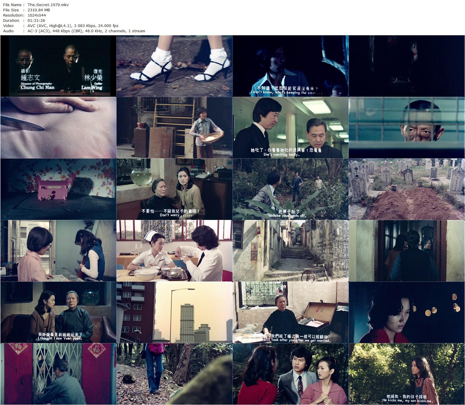 The Secret (1979) Ann Hui, Sylvia Chang, Angie Chiu, Norman Chu-poster