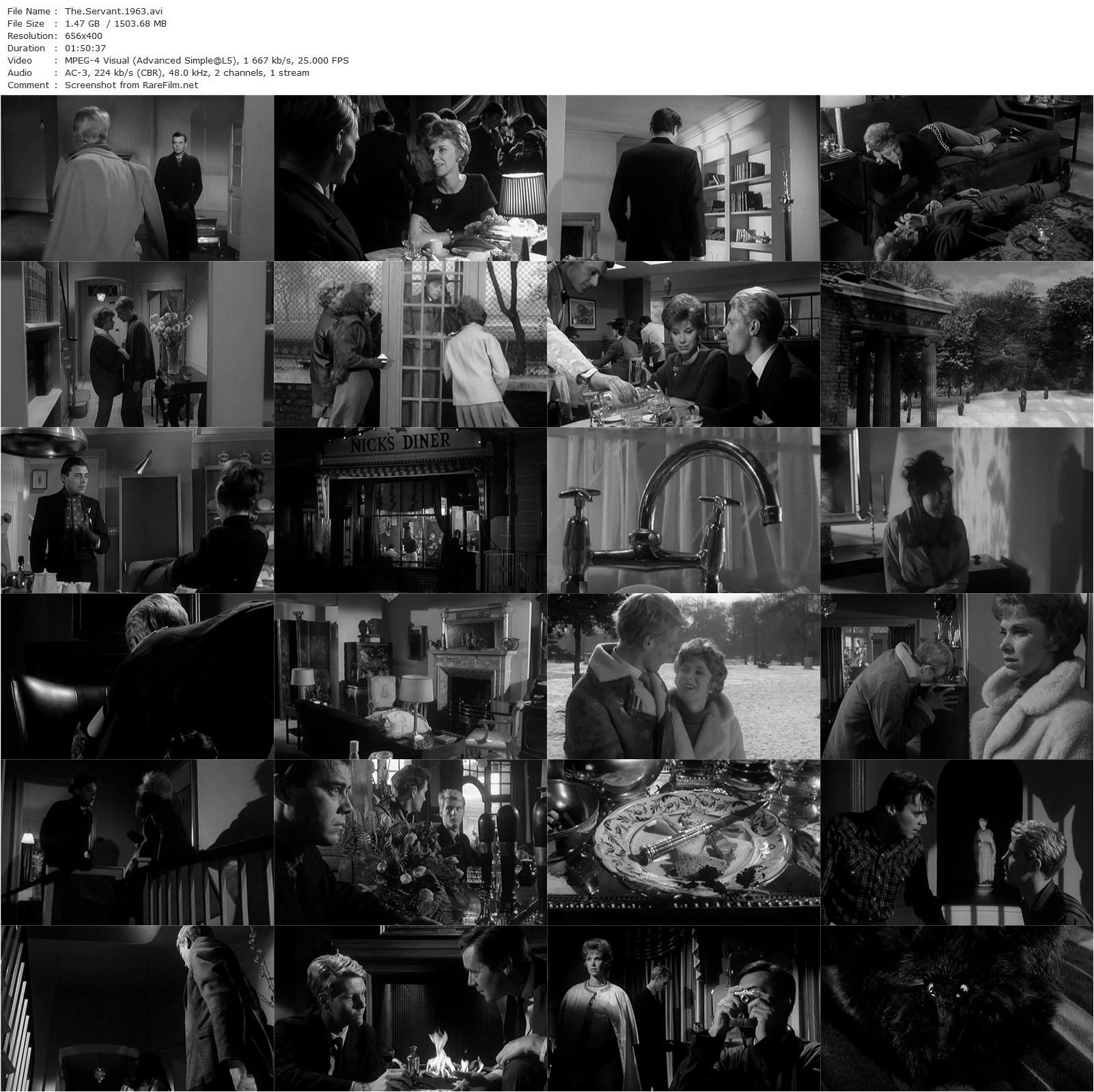 The Servant (1963) Joseph Losey, Dirk Bogarde, Sarah Miles, Wendy Craig-poster