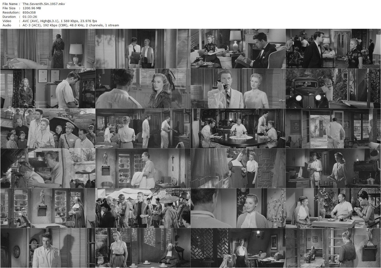 The Seventh Sin (1957) Ronald Neame, Vincente Minnelli, Eleanor Parker, Bill Travers, George Sanders-poster