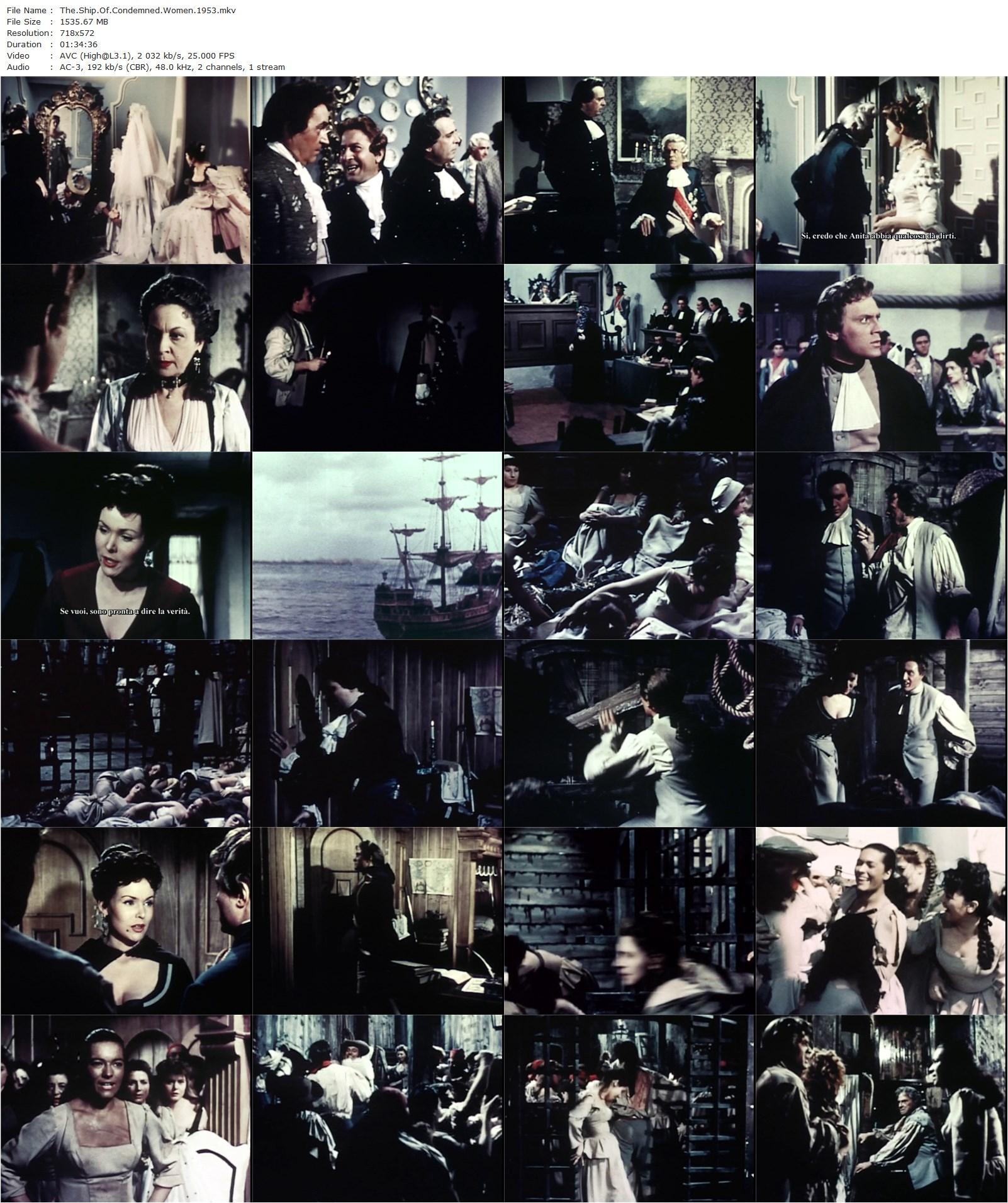 The Ship of Condemned Women AKA La nave delle donne maledette (1953) Raffaello Matarazzo, Kerima, May Britt, Ettore Manni-poster
