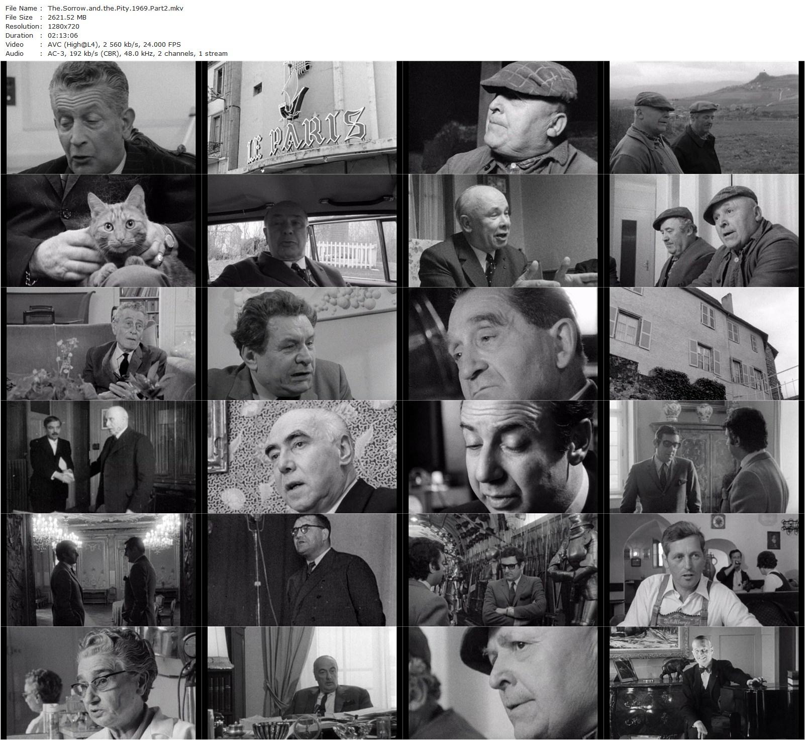 The Sorrow and the Pity AKA Le chagrin et la pitié (1969) Marcel Ophüls, Helmut Tausend, Marcel Verdier, Alexis Grave-poster