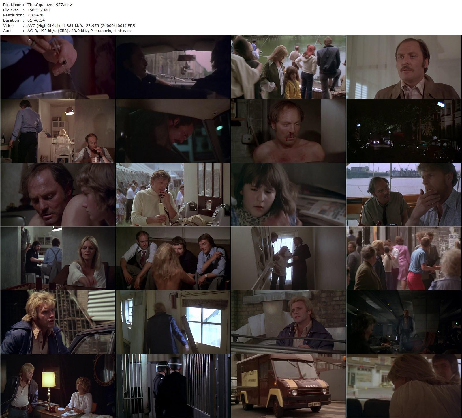 The Squeeze (1977) Michael Apted, Stacy Keach, David Hemmings, Edward Fox-poster