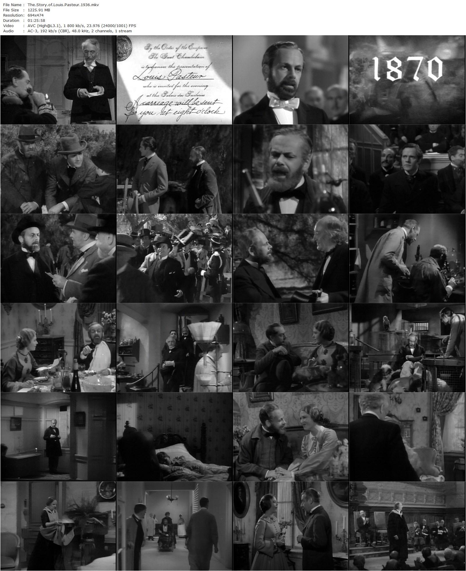 The Story of Louis Pasteur (1935) William Dieterle, Paul Muni, Josephine Hutchinson, Anita Louise-poster