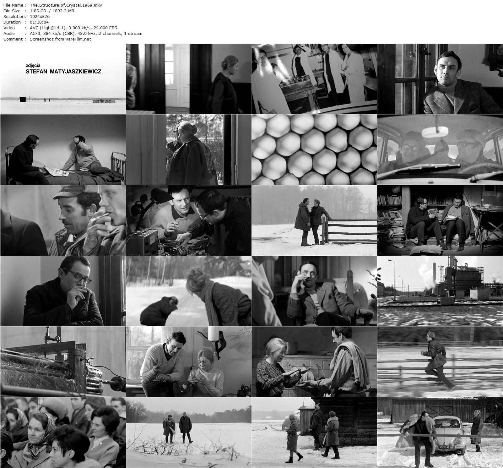 The Structure of Crystal / Struktura krysztalu (1969) Krzysztof Zanussi, Barbara Wrzesinska, Jan Myslowicz, Andrzej Zarnecki-poster