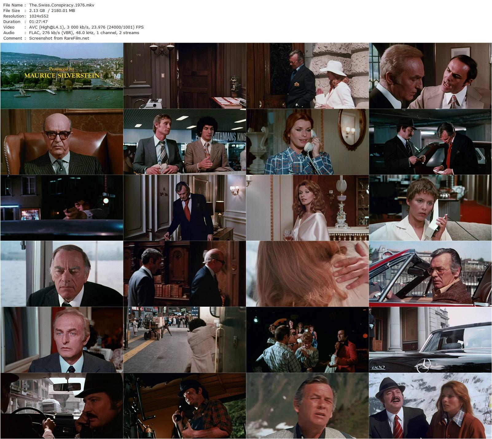 The Swiss Conspiracy (1976) Jack Arnold, David Janssen, Senta Berger, John Ireland-poster